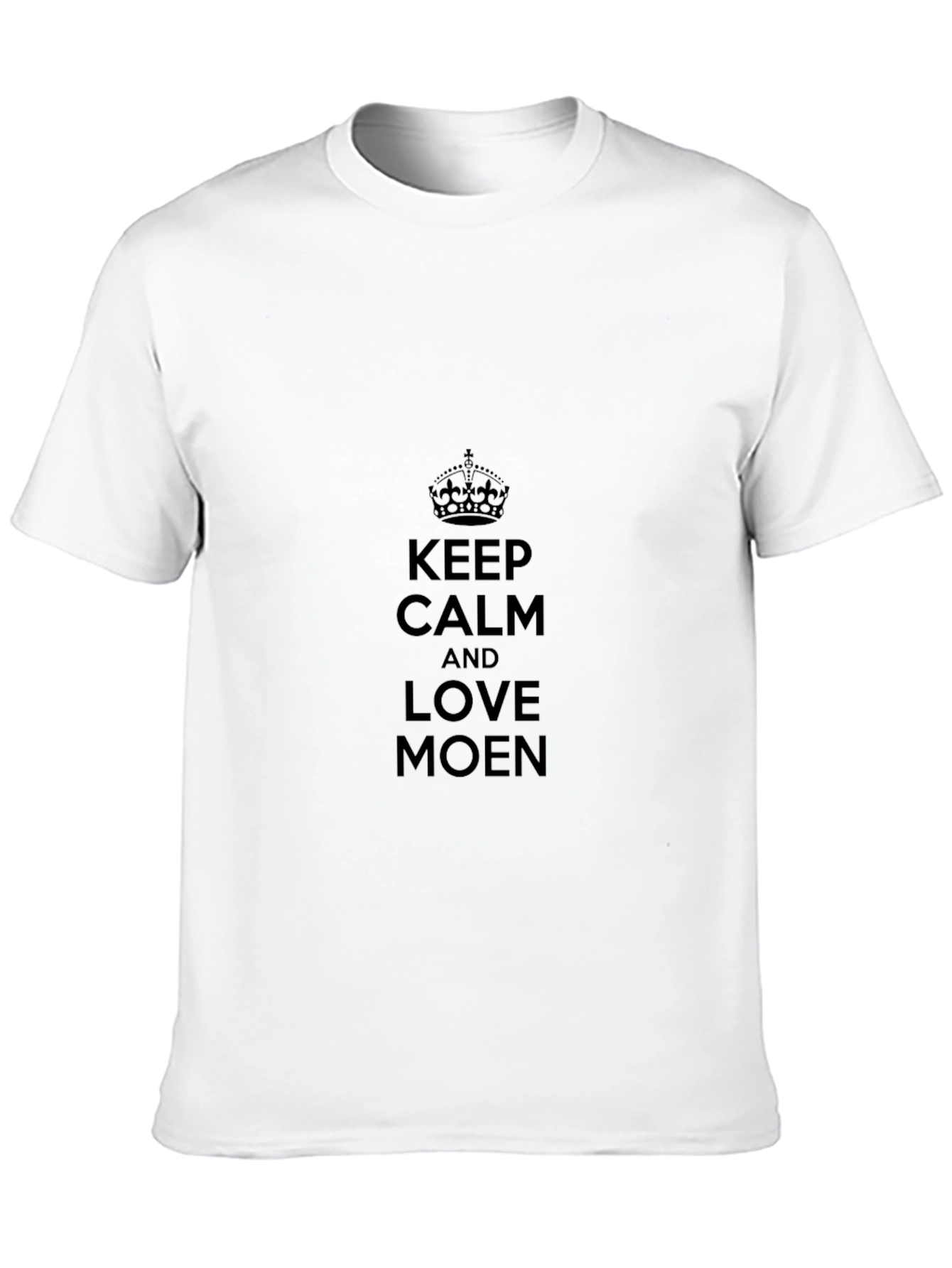 Keep Calm & Love Moen Black T-Shirt