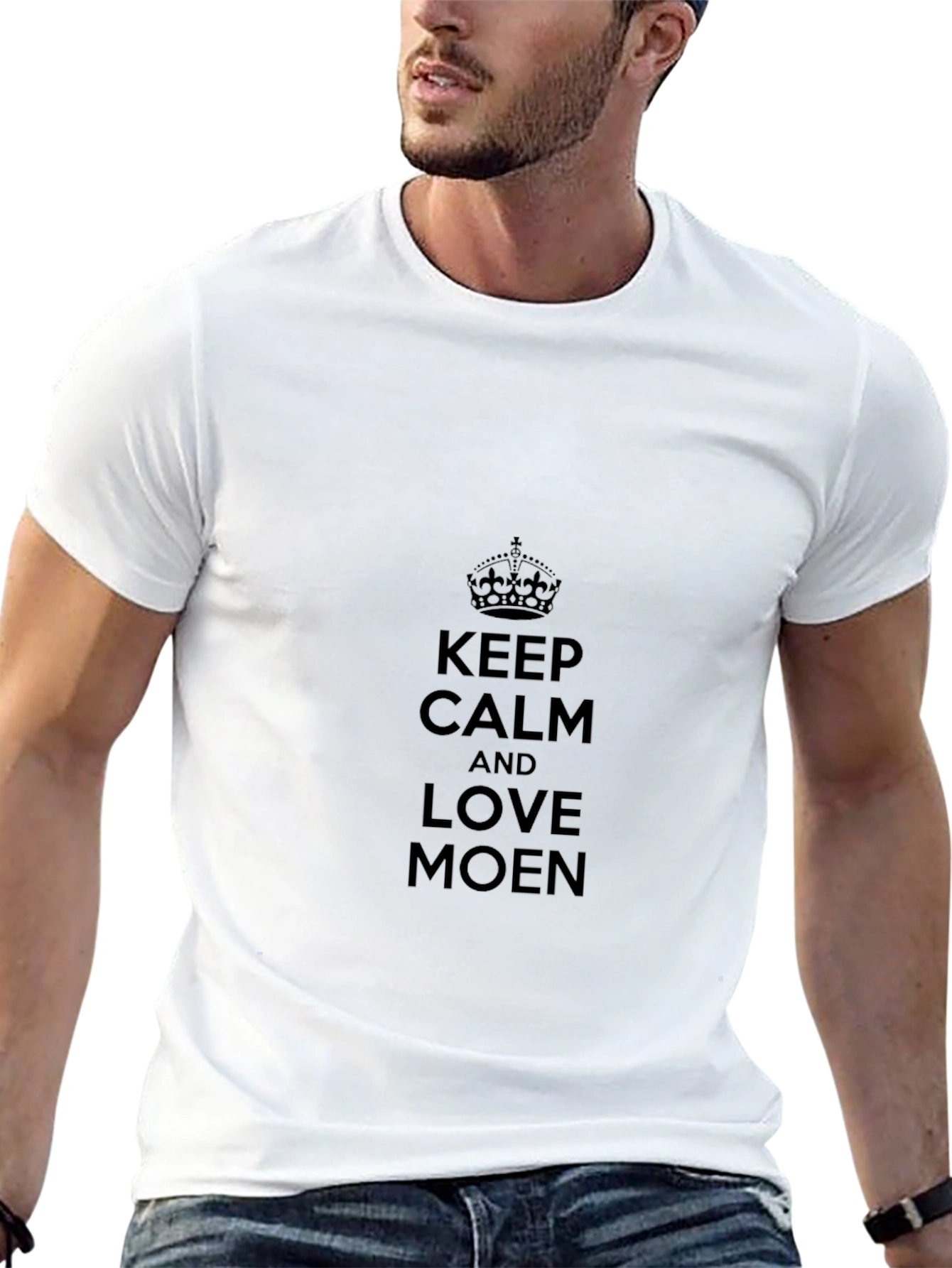 Keep Calm & Love Moen Black T-Shirt