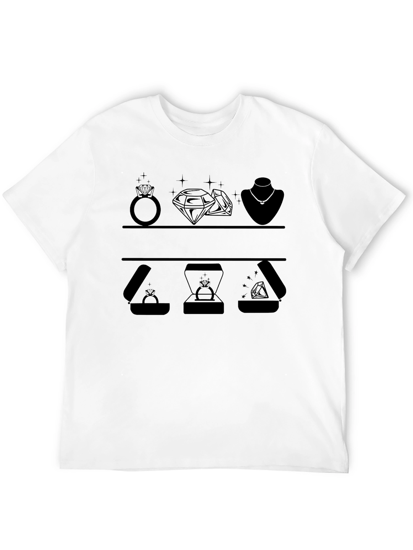 Sparkling Jewels Tee - Elegant & Stylish!