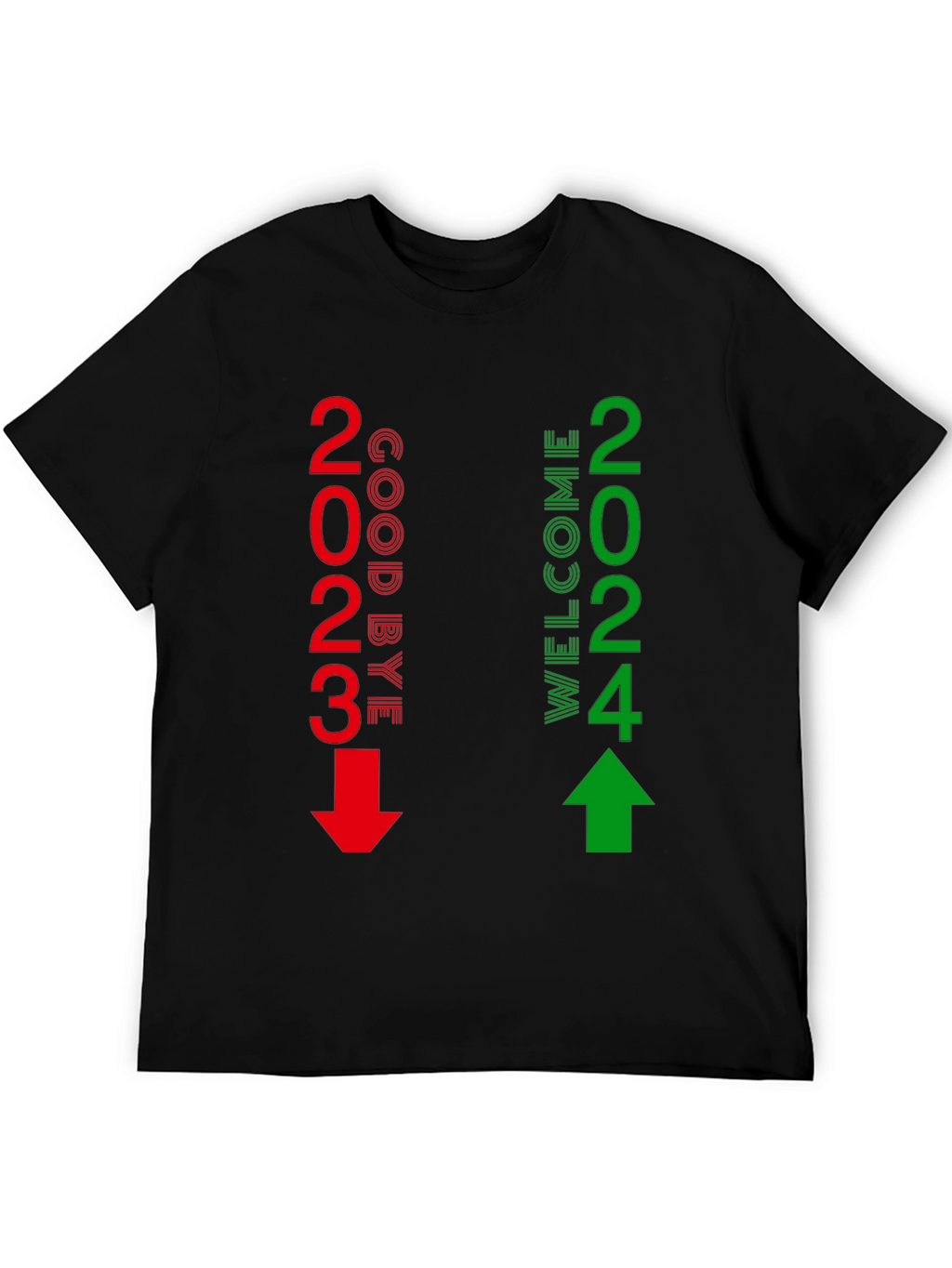 Goodbye 2023 Welcome 2024 New Year T-Shirt