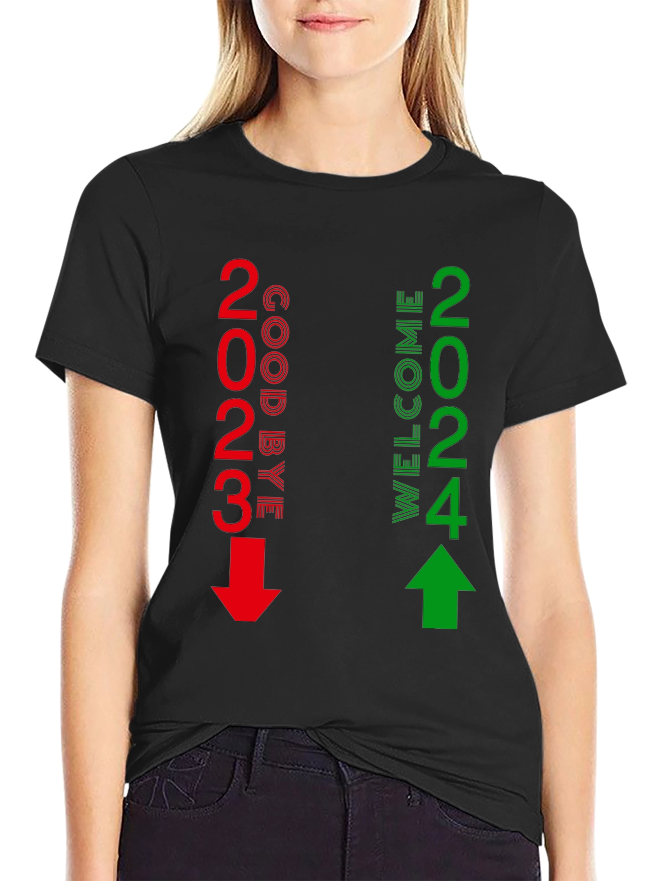 Goodbye 2023 Welcome 2024 New Year T-Shirt
