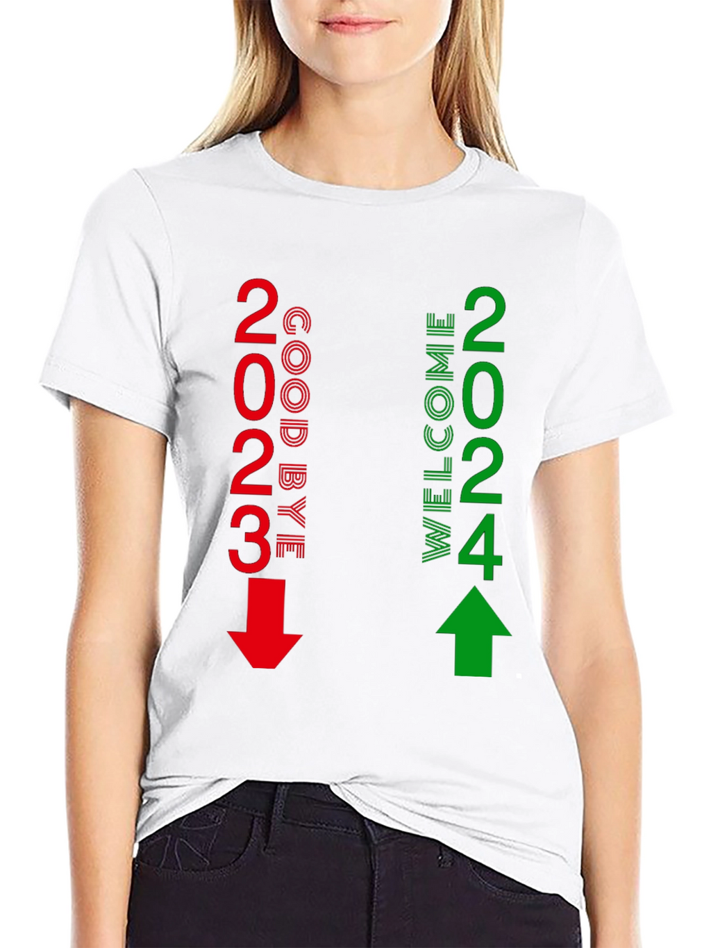 Goodbye 2023 Welcome 2024 New Year T-Shirt