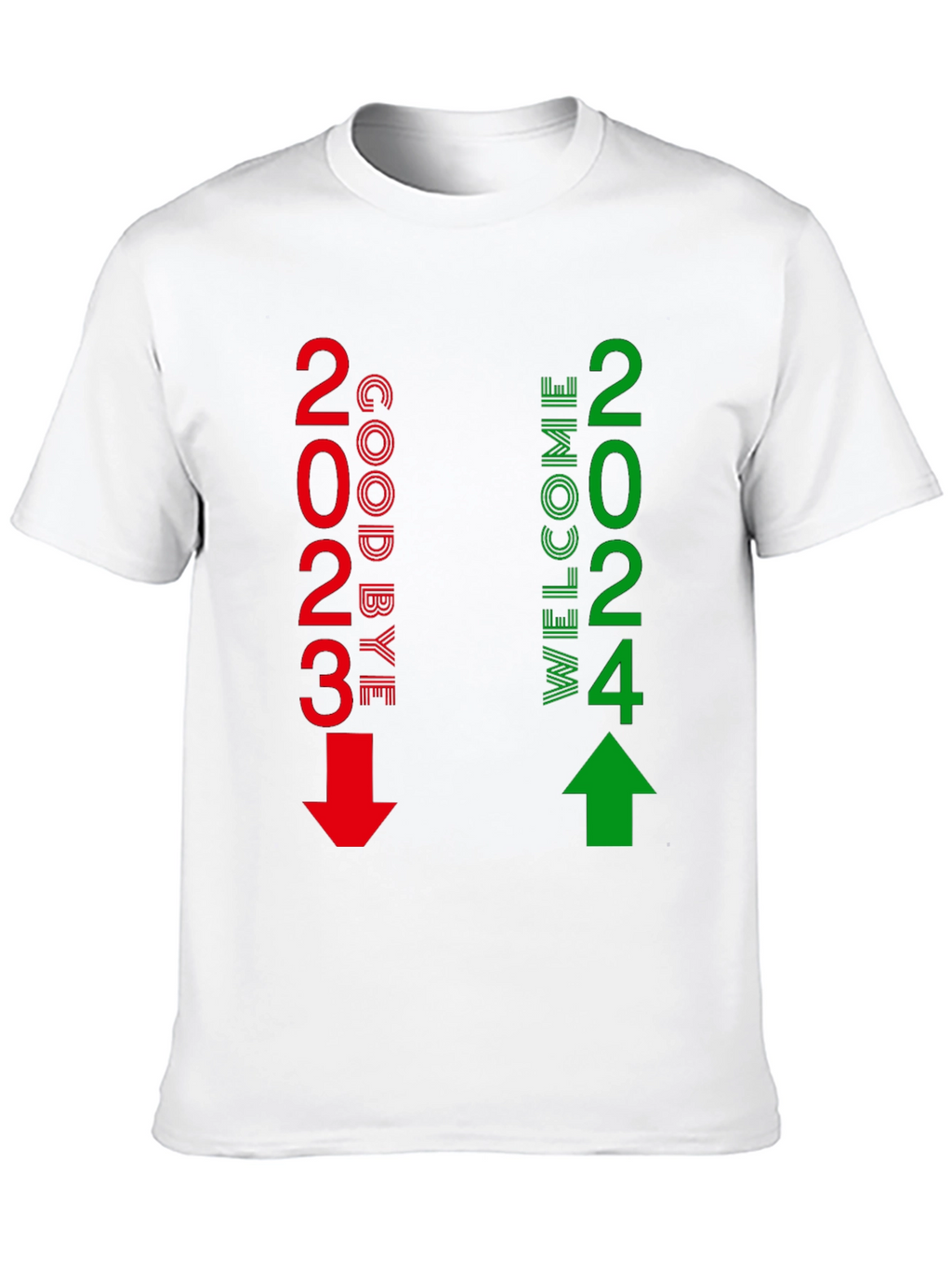 Goodbye 2023 Welcome 2024 New Year T-Shirt