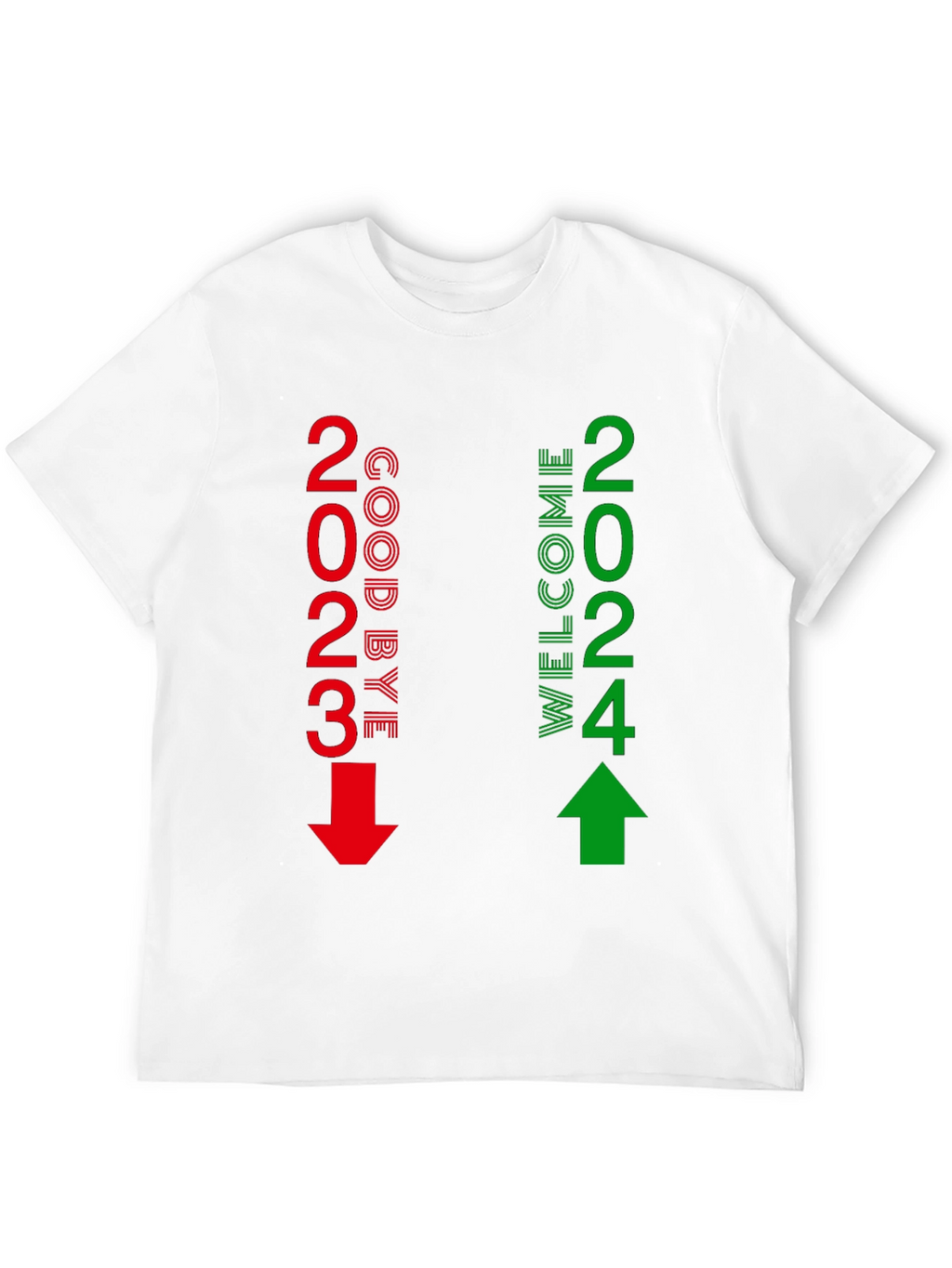 Goodbye 2023 Welcome 2024 New Year T-Shirt