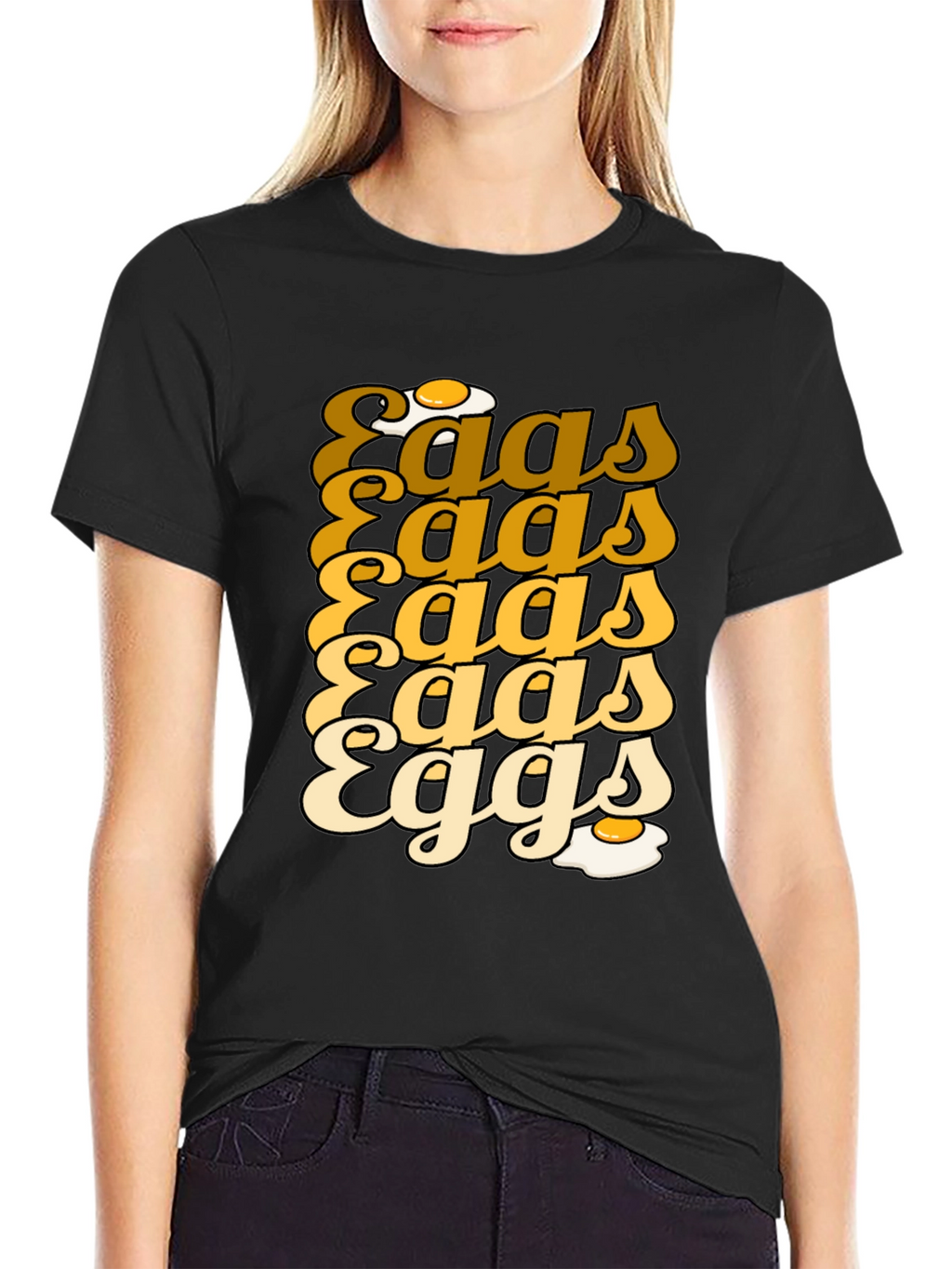 Funny Eggs Graphic T-Shirt - Quirky Foodie Tee