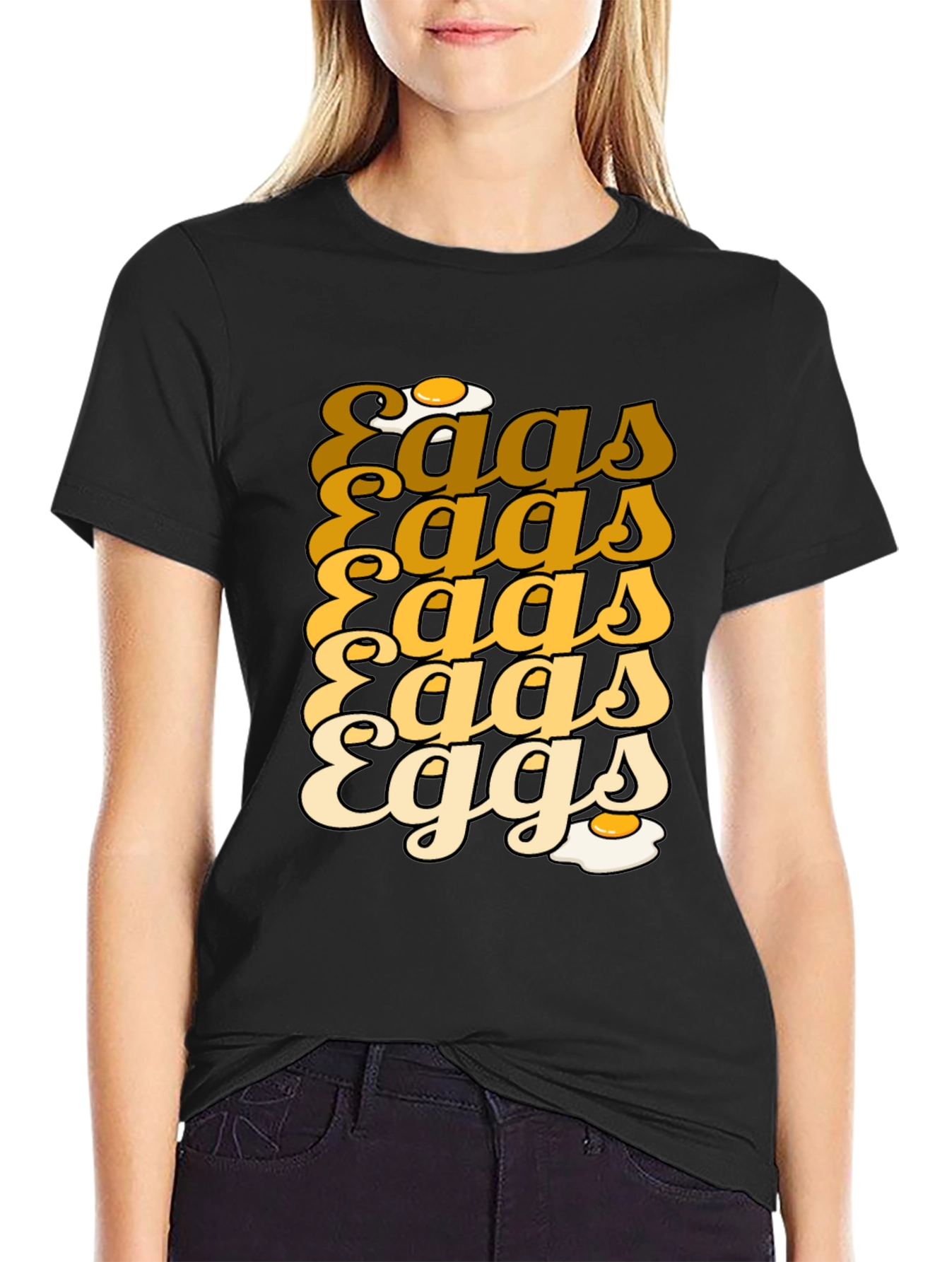 Funny Eggs Graphic T-Shirt - Quirky Foodie Tee