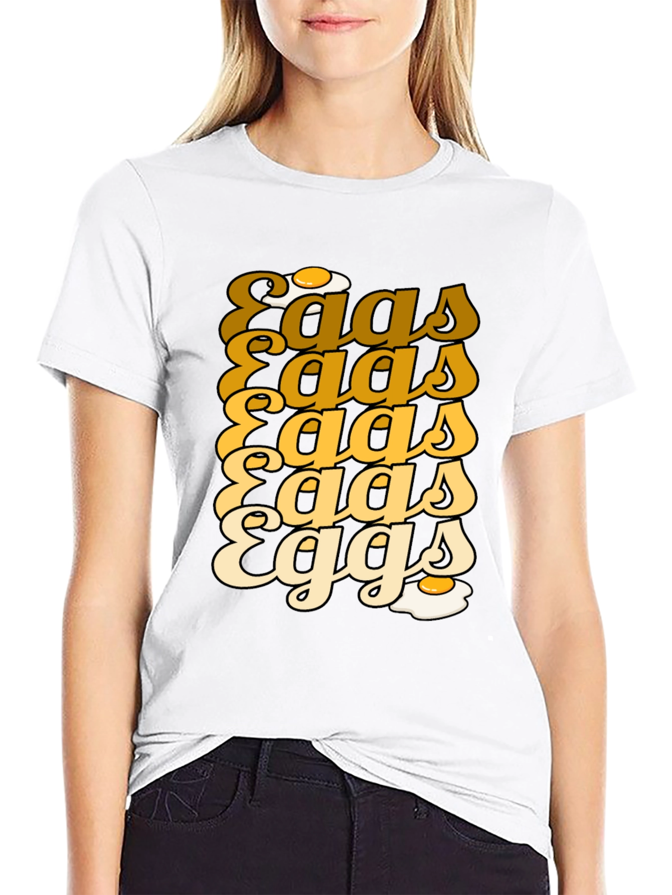 Funny Eggs Graphic T-Shirt - Quirky Foodie Tee