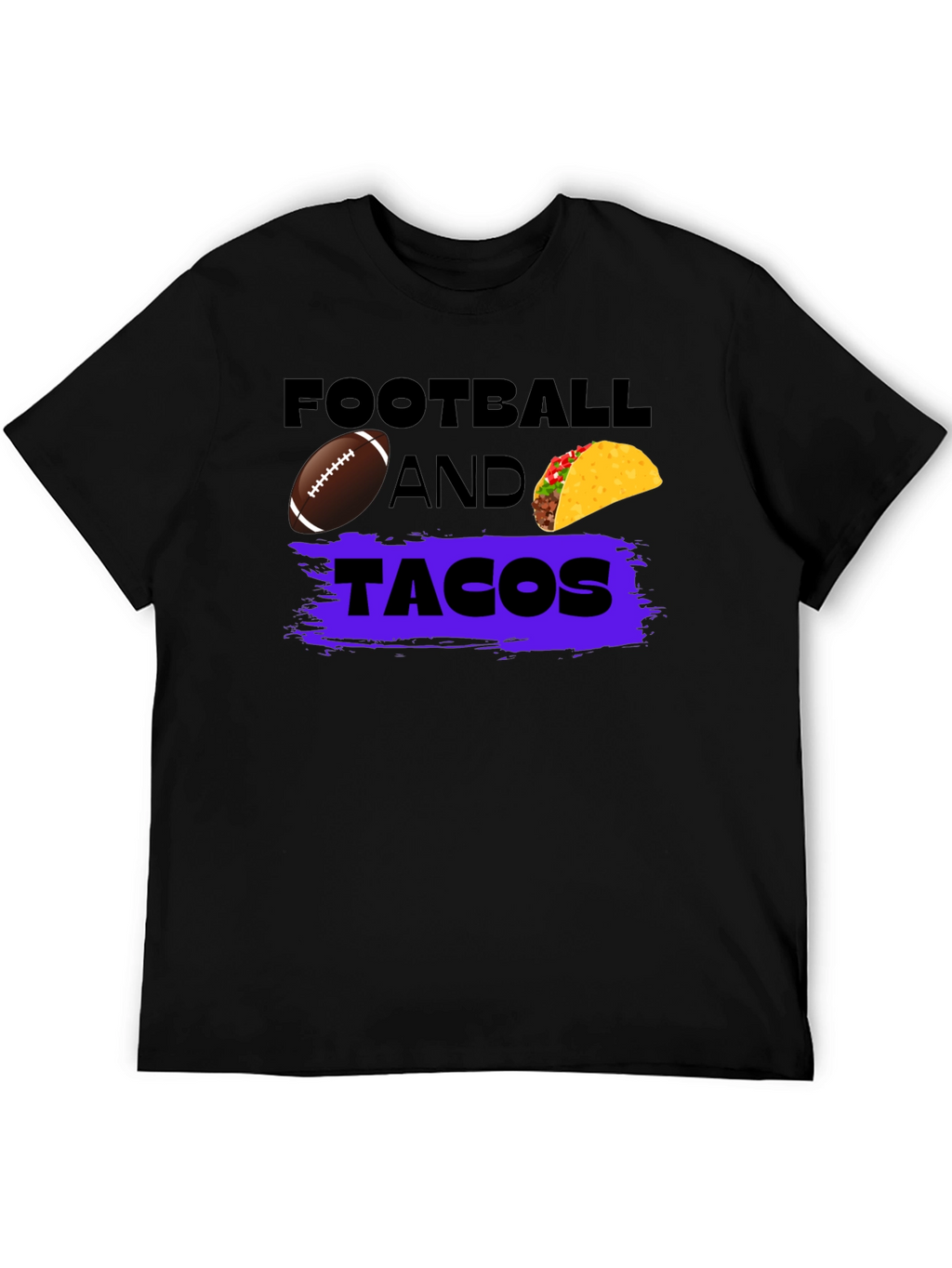 Football And Tacos Graphic T-Shirt
