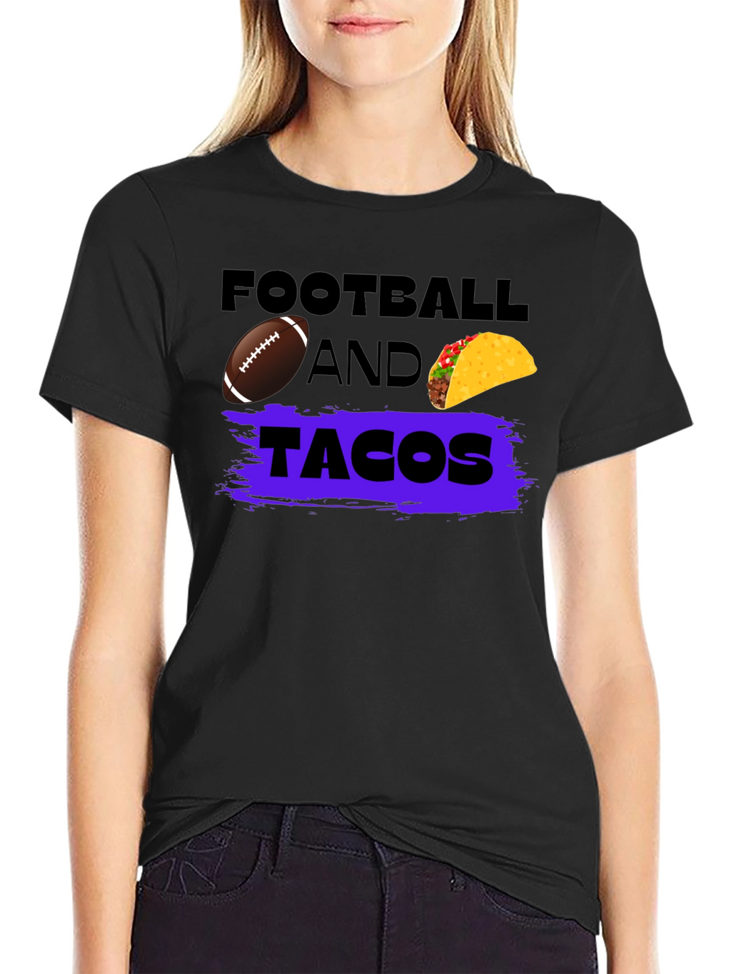 Football And Tacos Graphic T-Shirt