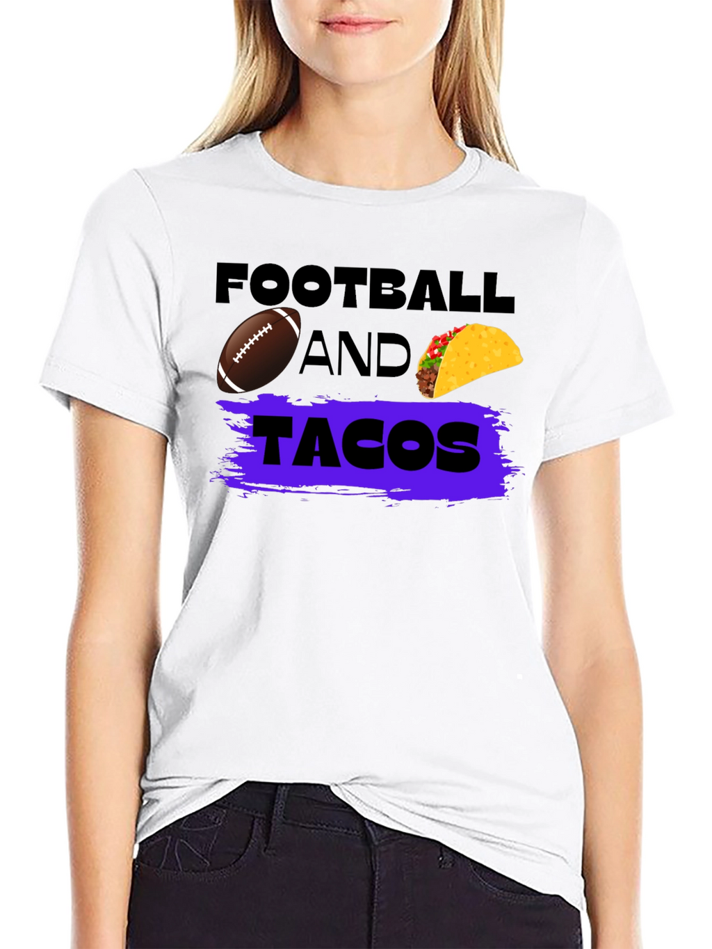 Football And Tacos Graphic T-Shirt