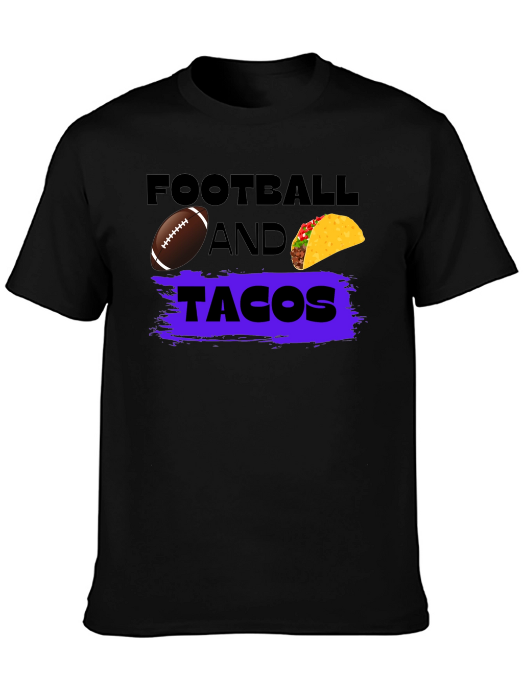 Football And Tacos Graphic T-Shirt