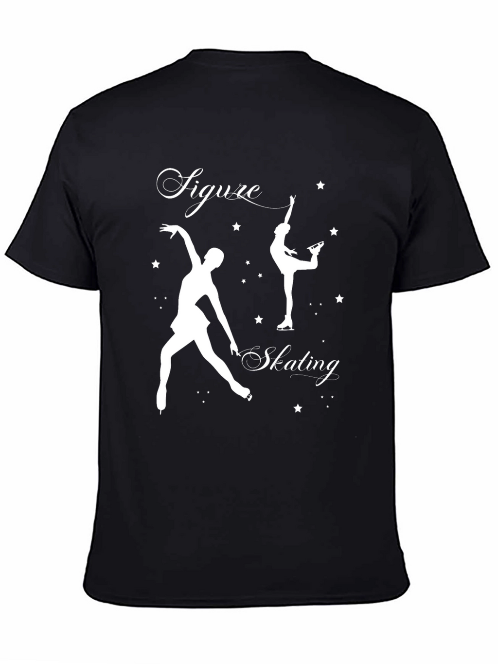 Figure Skating Graphic T-Shirt - Black