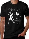 Figure Skating Graphic T-Shirt - Black
