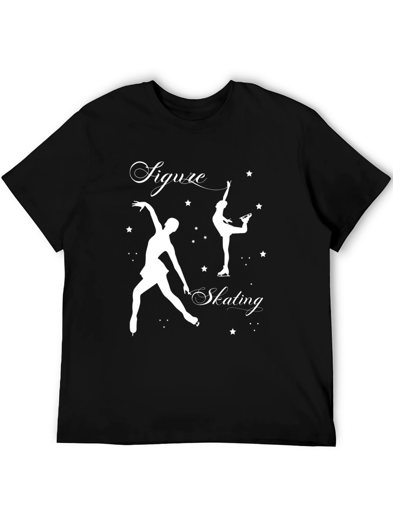 Figure Skating Graphic T-Shirt - Black
