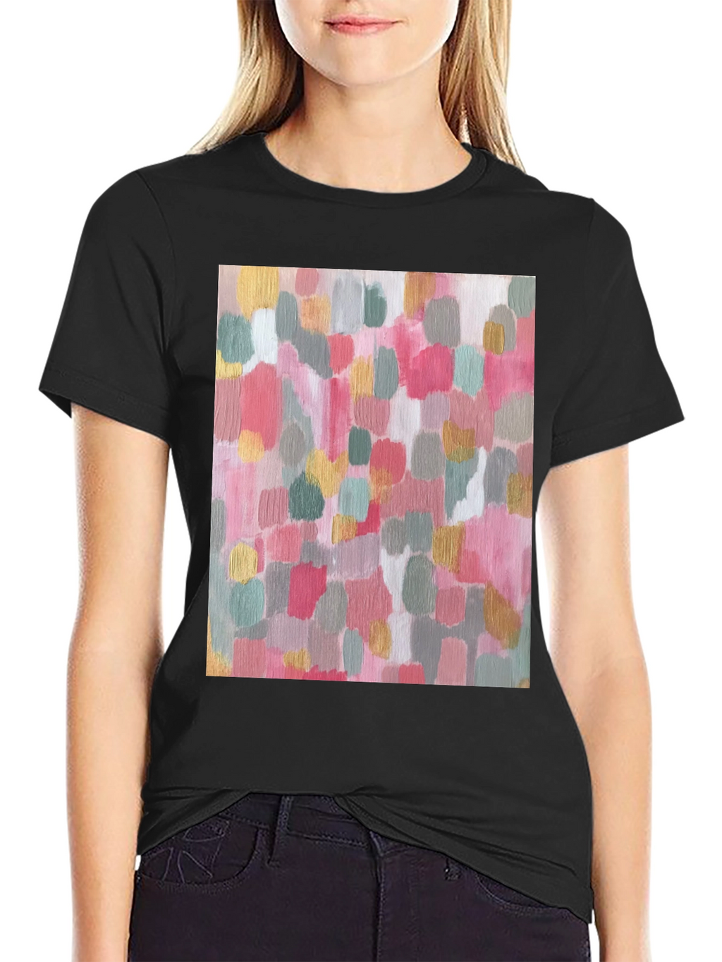 Abstract Art T-Shirt Mens Crew Neck