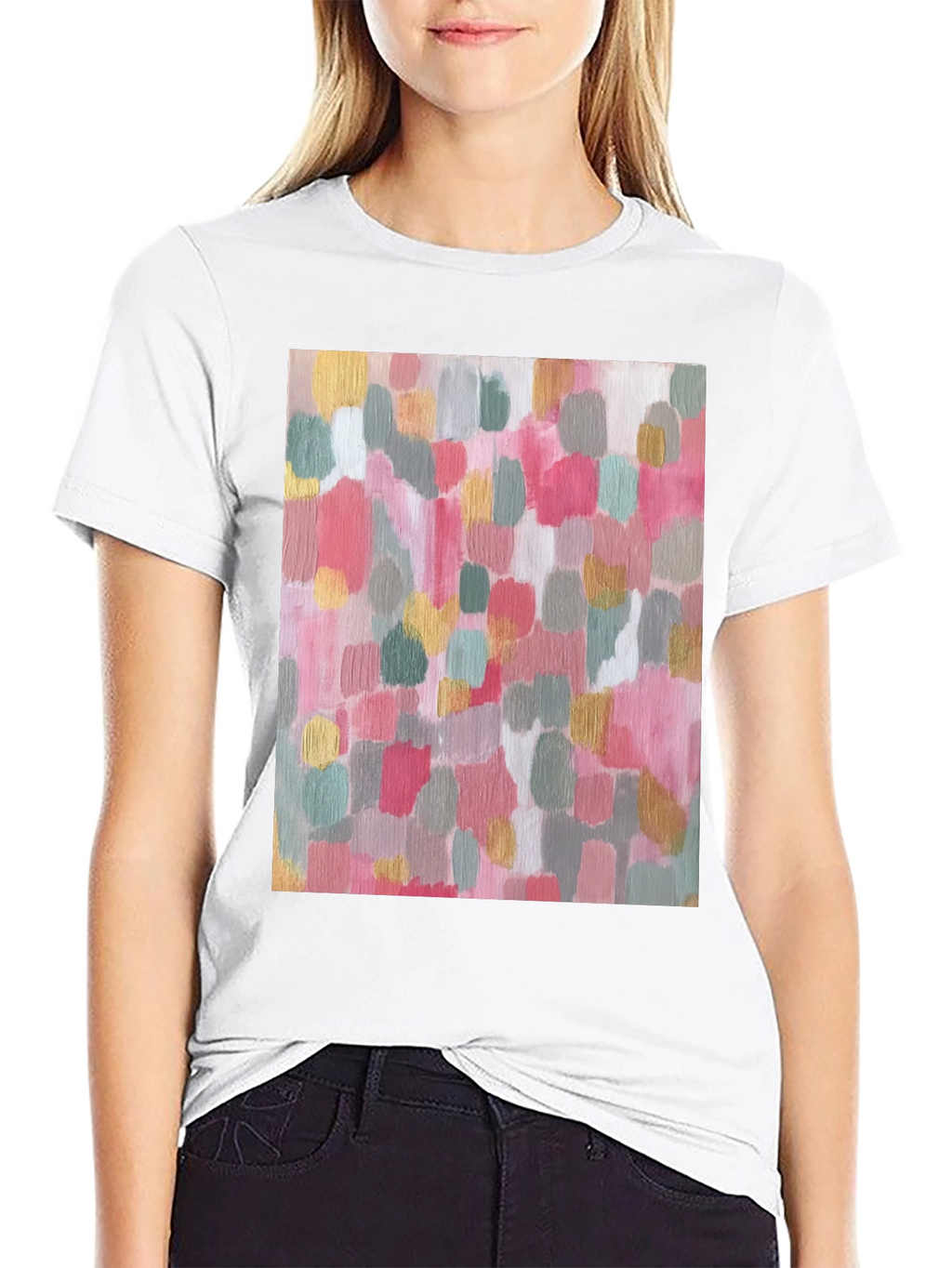 Abstract Art T-Shirt Mens Crew Neck