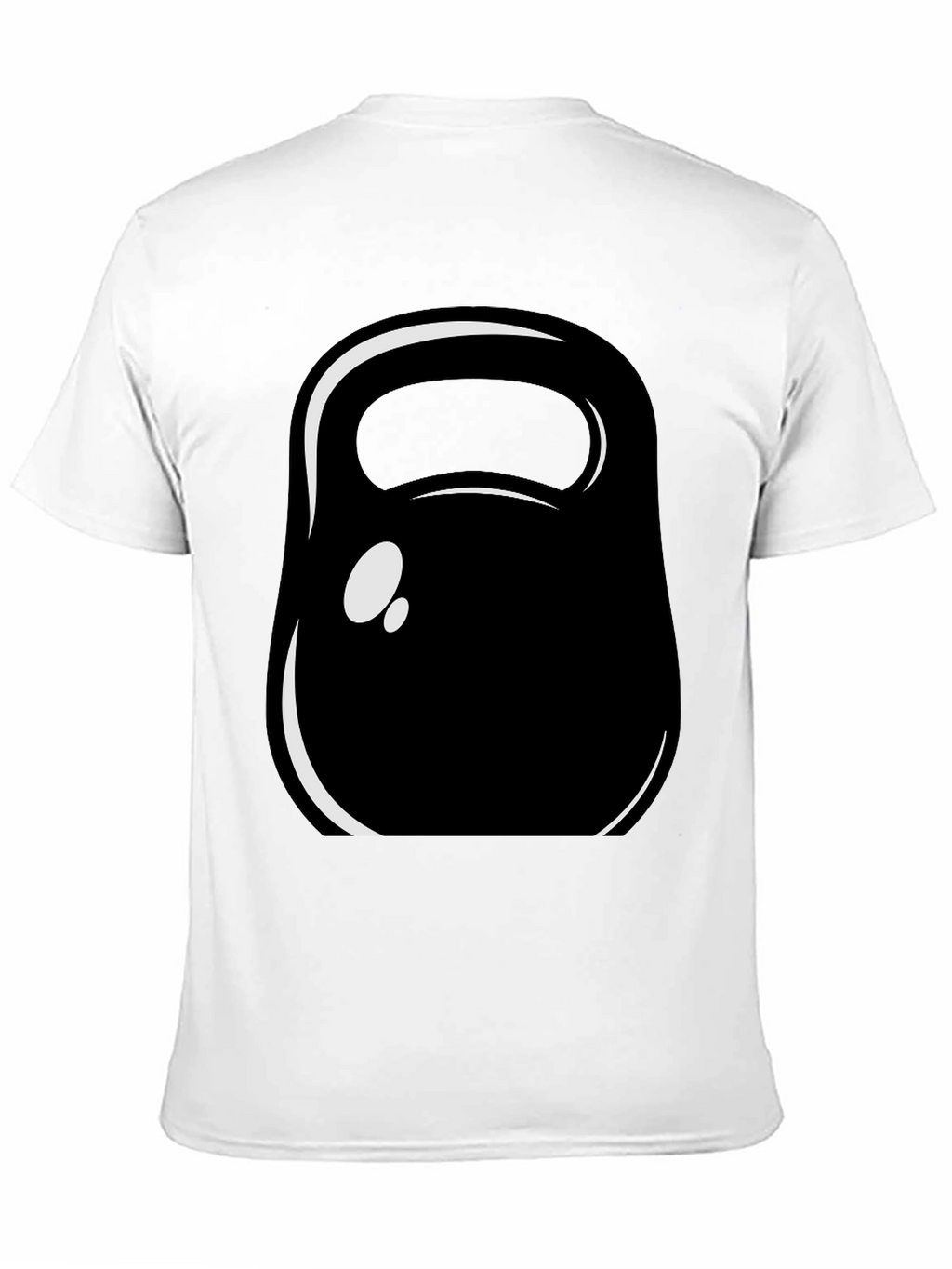 Kettlebell Graphic Tee - Black Cotton Fitness Shirt