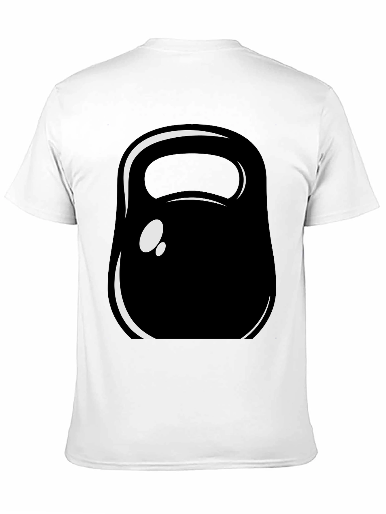 Kettlebell Graphic Tee - Black Cotton Fitness Shirt
