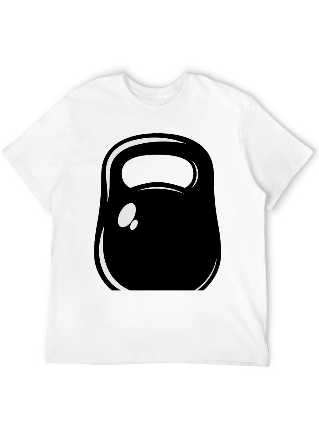 Kettlebell Graphic Tee - Black Cotton Fitness Shirt