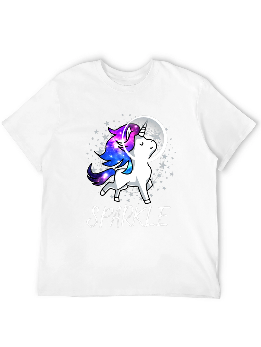 Sparkle Unicorn in Space T-Shirt