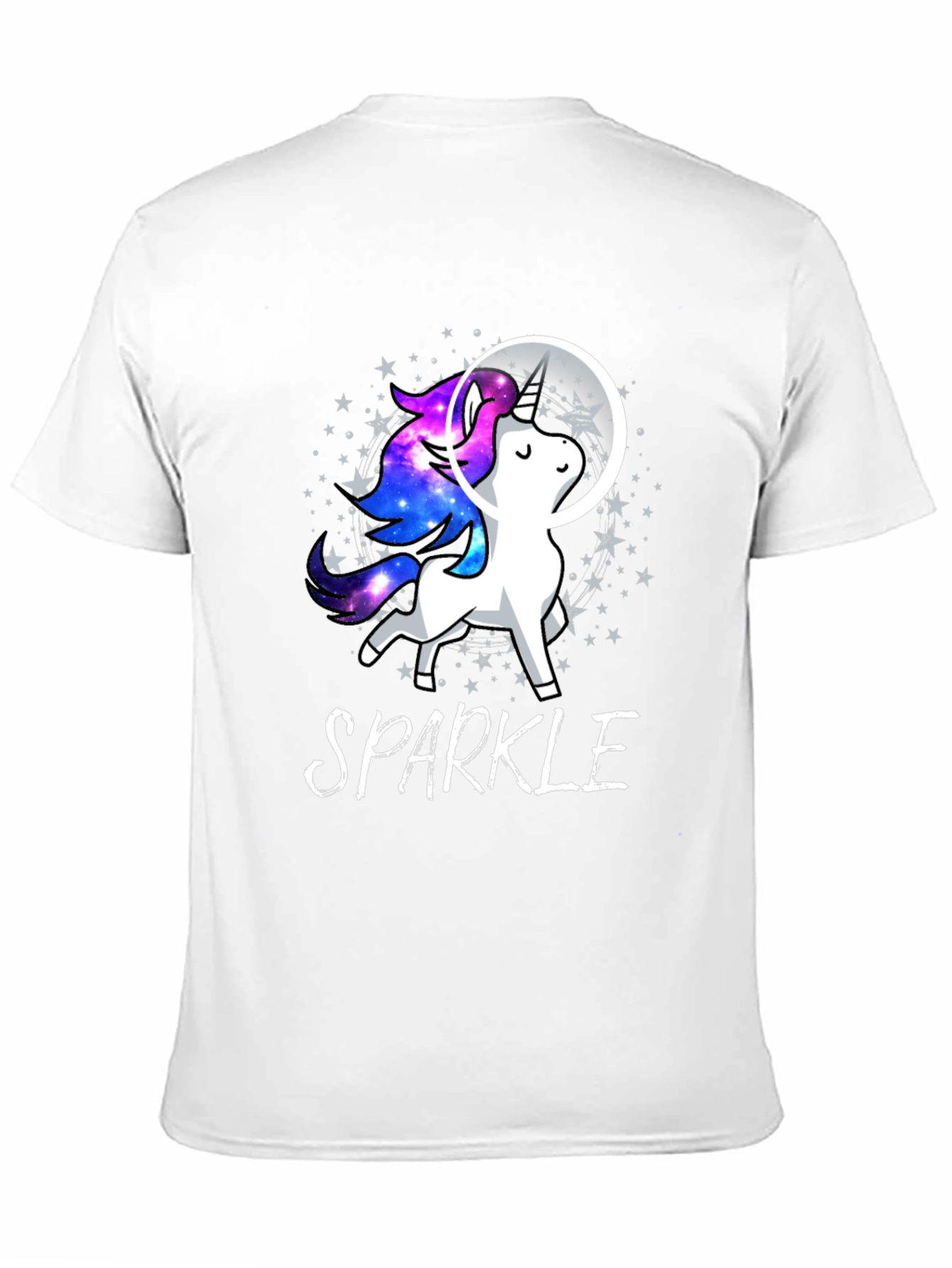 Sparkle Unicorn in Space T-Shirt