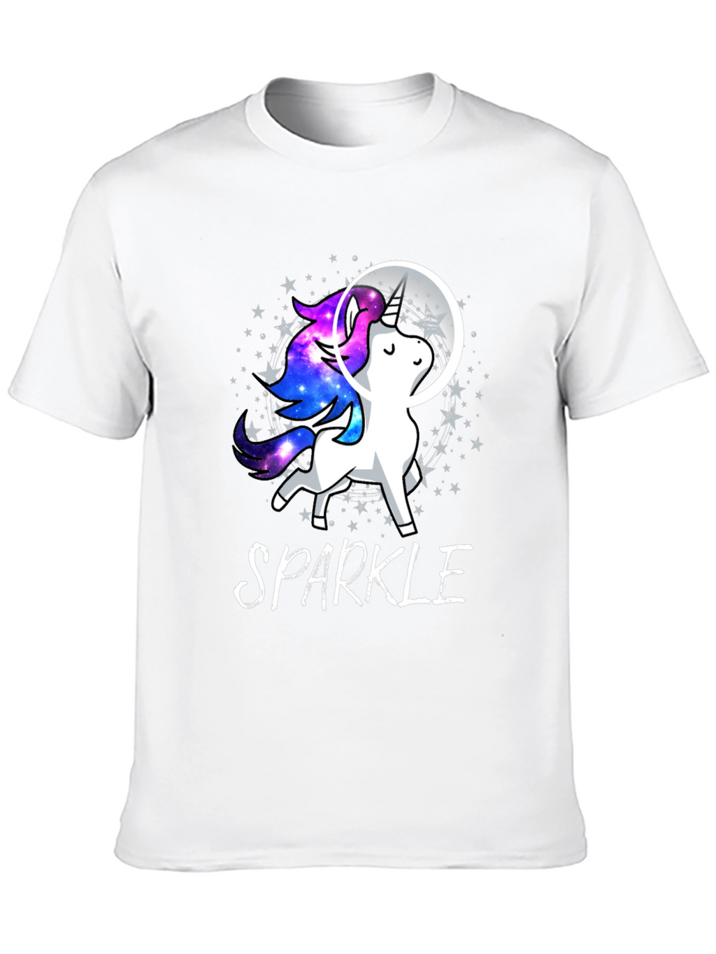 Sparkle Unicorn in Space T-Shirt