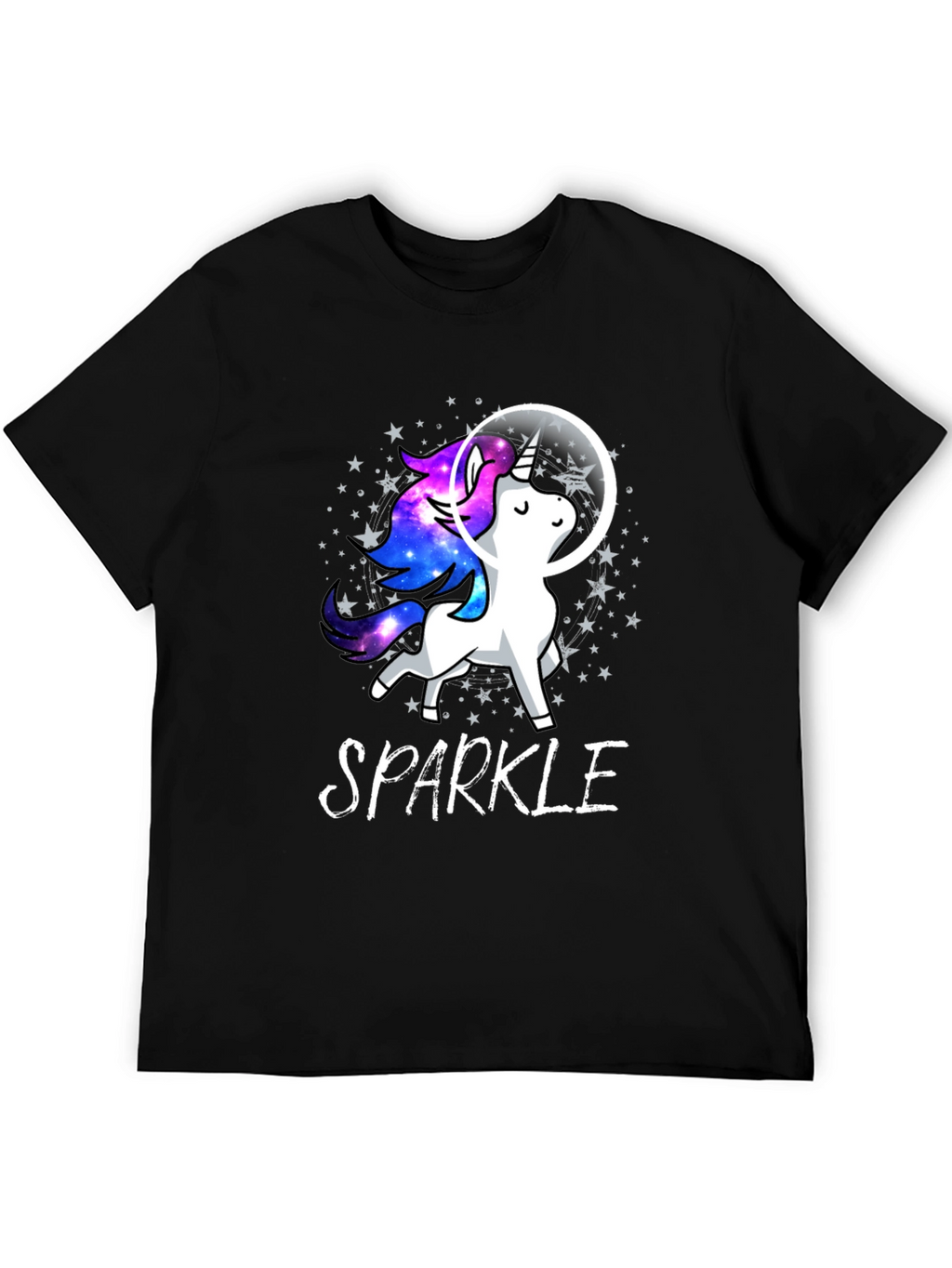 Sparkle Unicorn in Space T-Shirt
