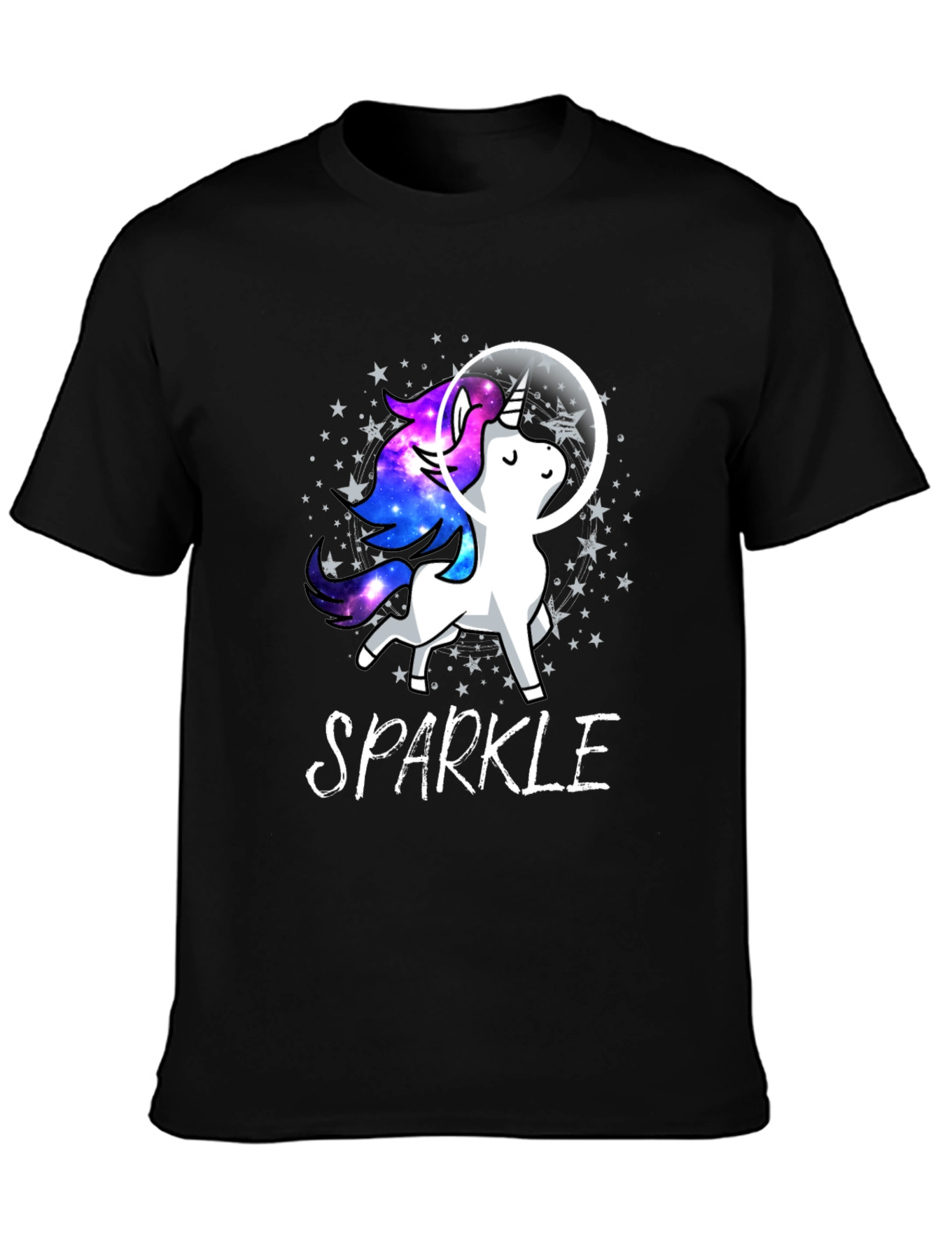 Sparkle Unicorn in Space T-Shirt