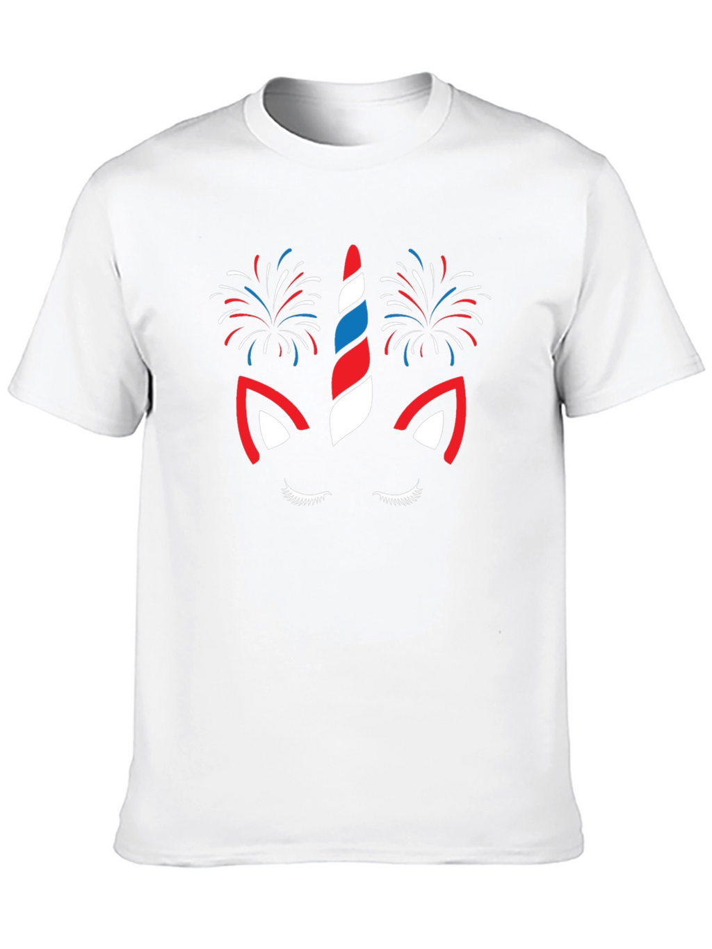Patriotic Unicorn Fireworks Graphic Tee