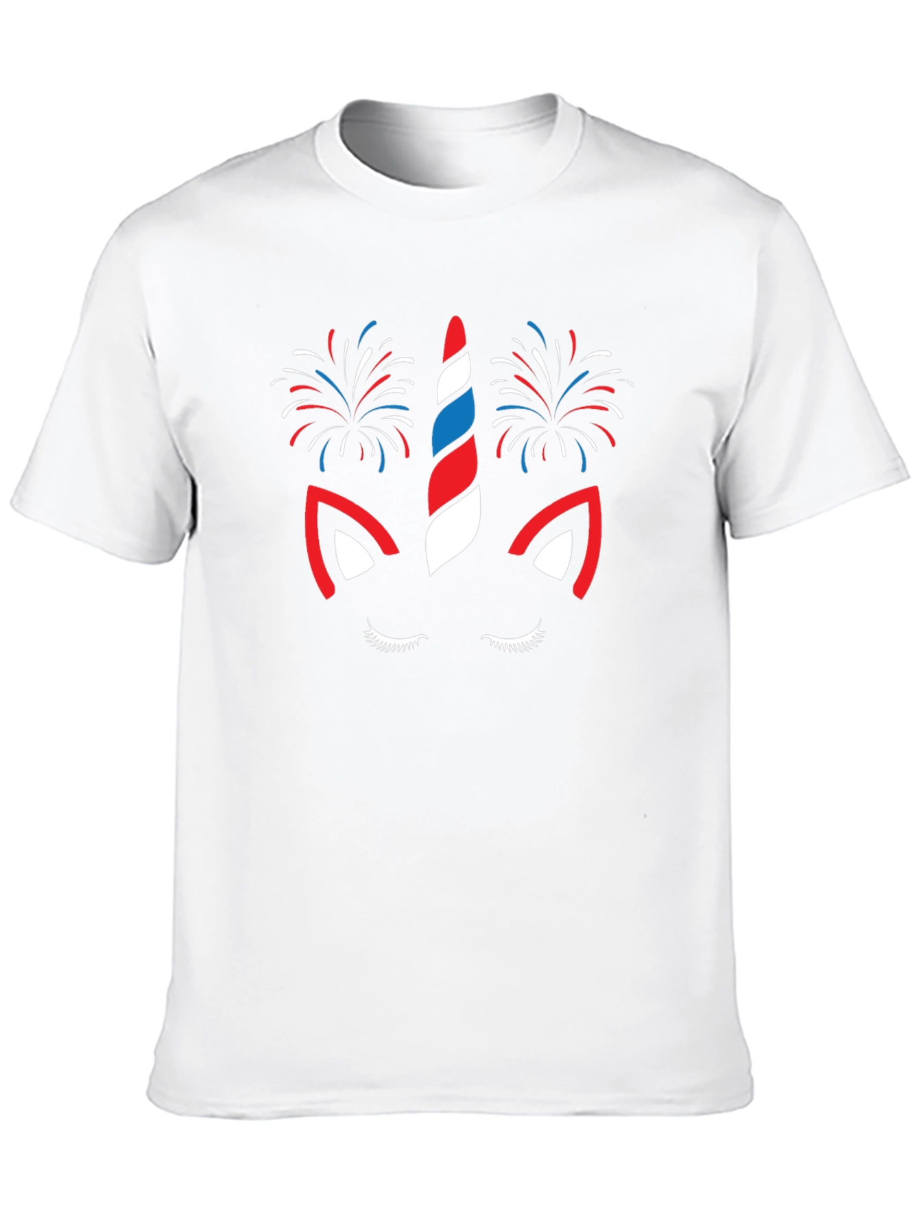 Patriotic Unicorn Fireworks Graphic Tee