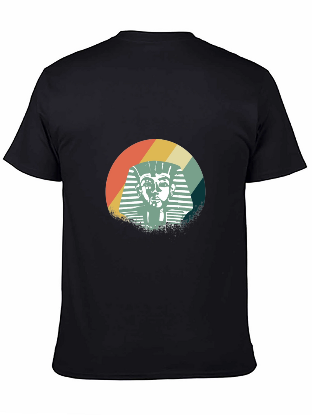 Retro Pharaoh Graphic T-Shirt - Black