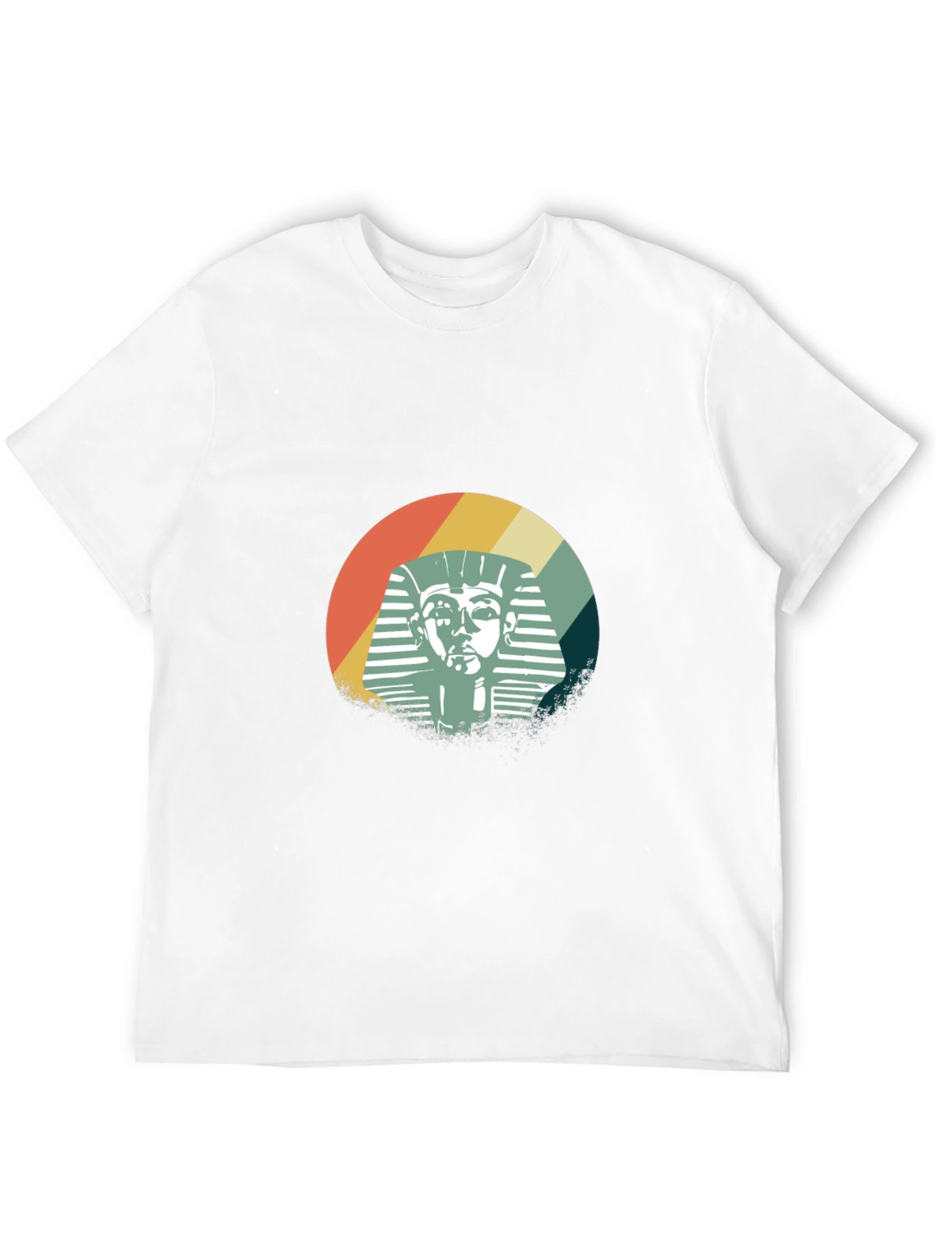 Retro Pharaoh Graphic T-Shirt - Black