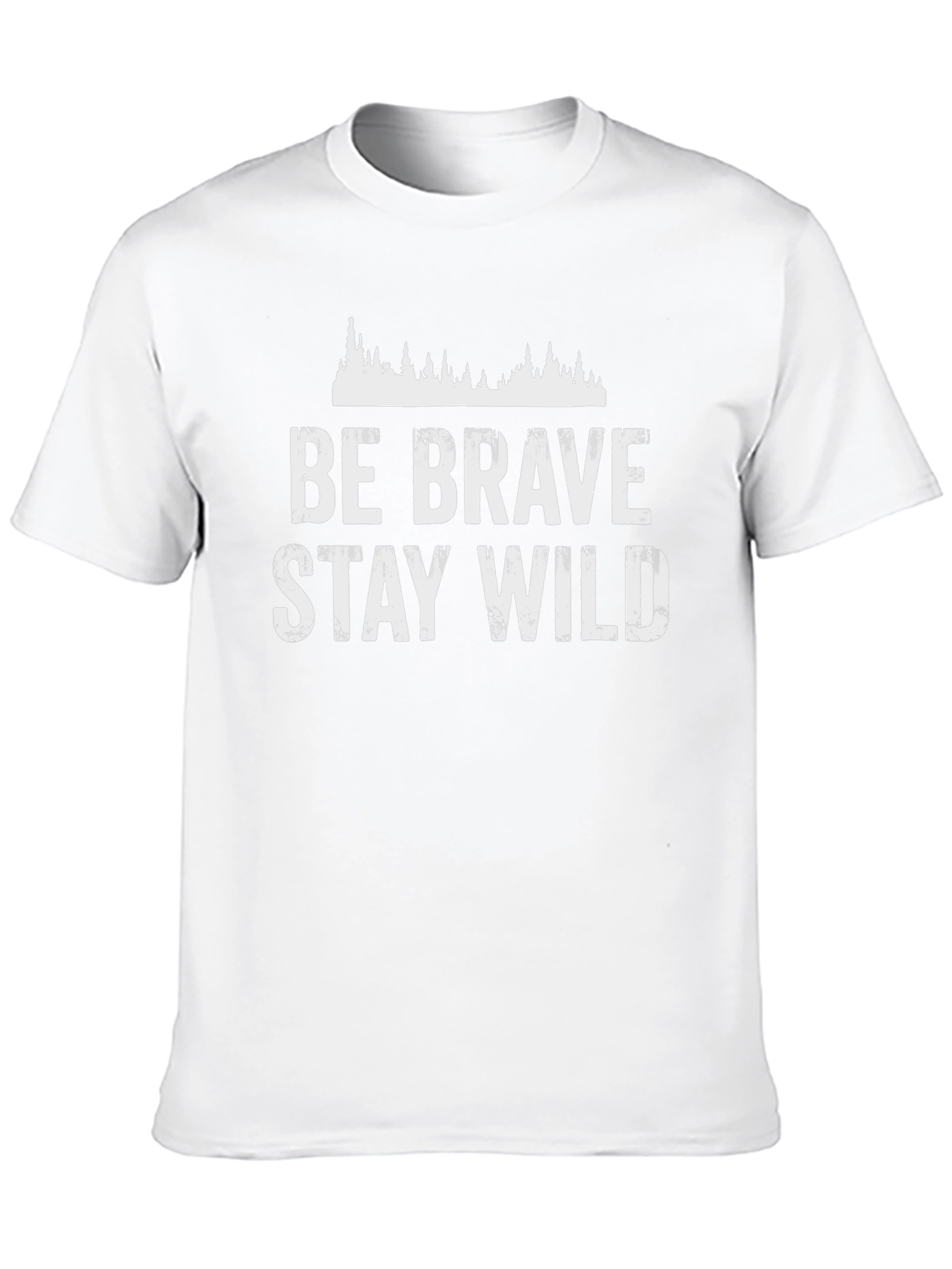 Be Brave Stay Wild Graphic Tee - Black