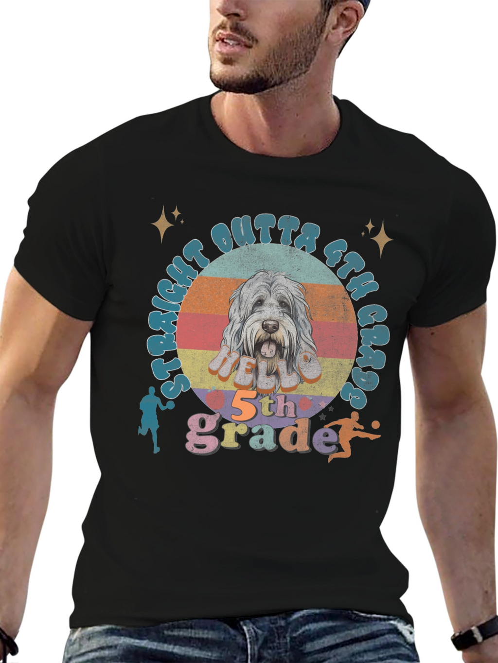 Straight Outta 6th Grade Dog T-Shirt