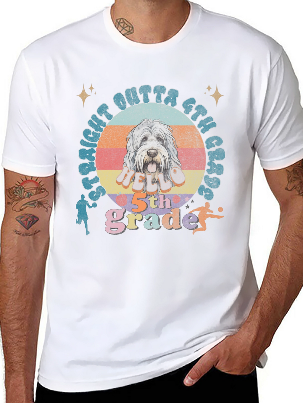 Straight Outta 6th Grade Dog T-Shirt