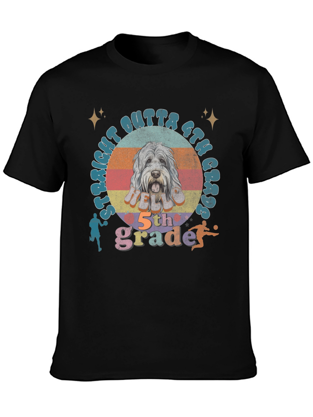 Straight Outta 6th Grade Dog T-Shirt