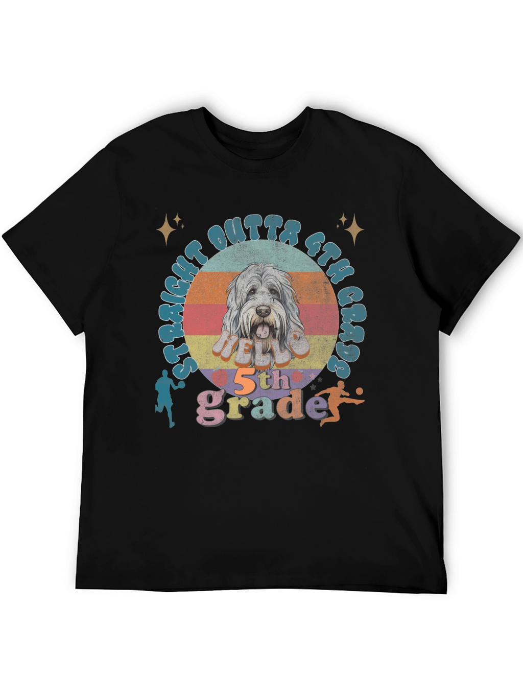 Straight Outta 6th Grade Dog T-Shirt