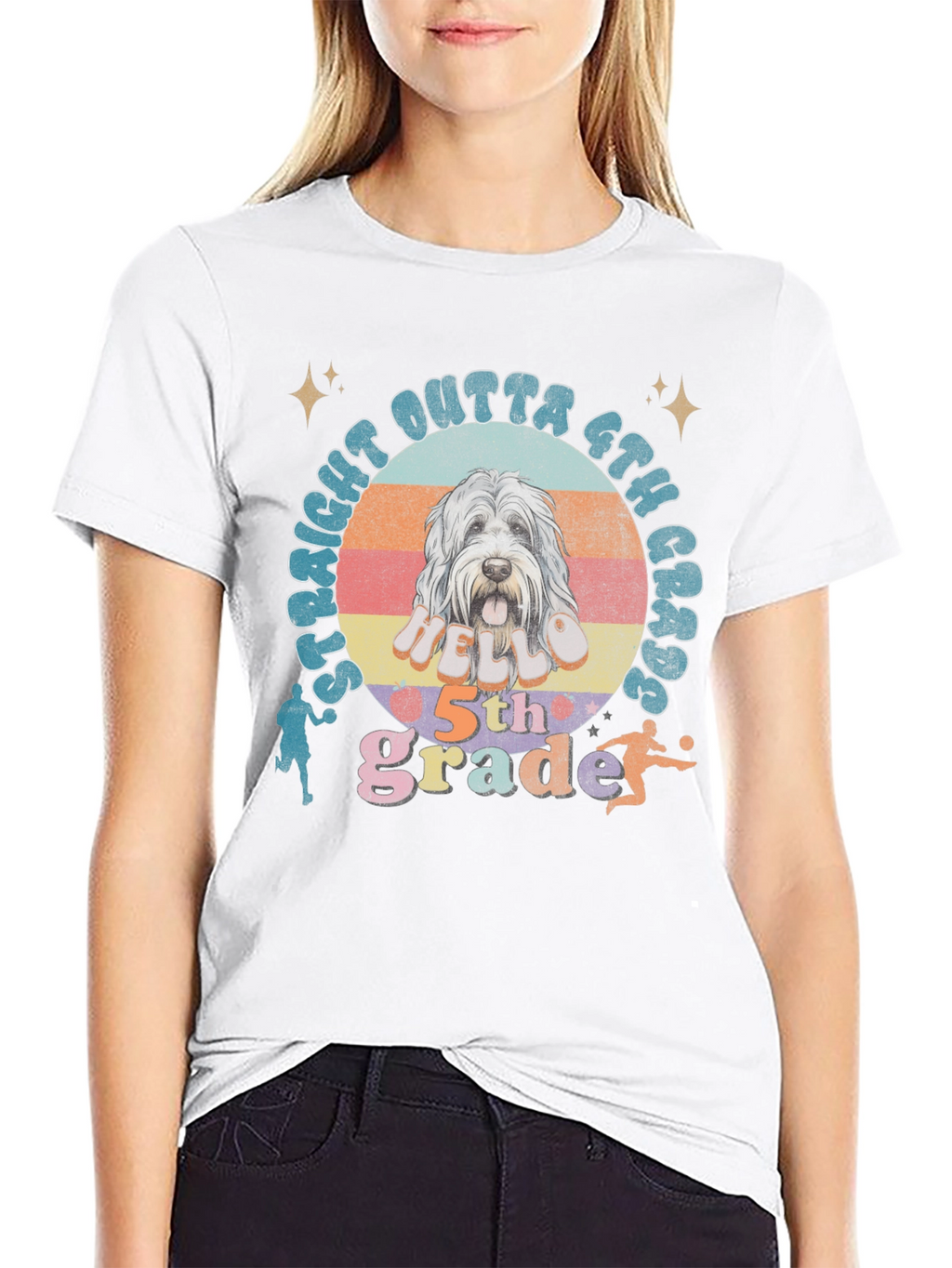 Straight Outta 6th Grade Dog T-Shirt