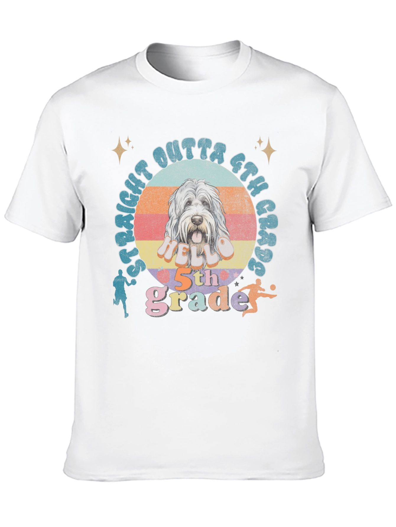 Straight Outta 6th Grade Dog T-Shirt