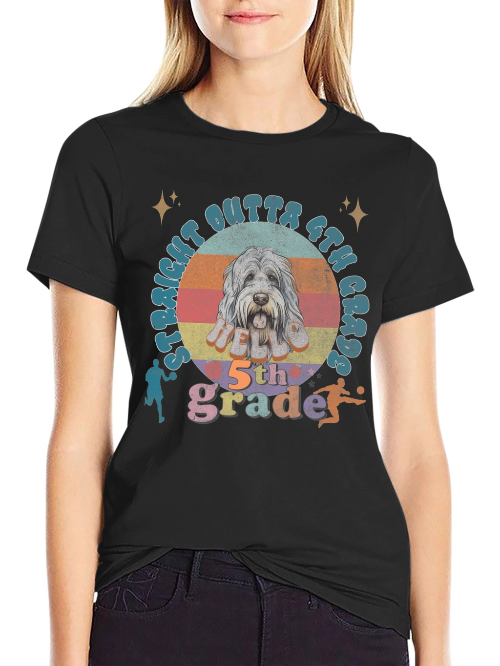 Straight Outta 6th Grade Dog T-Shirt