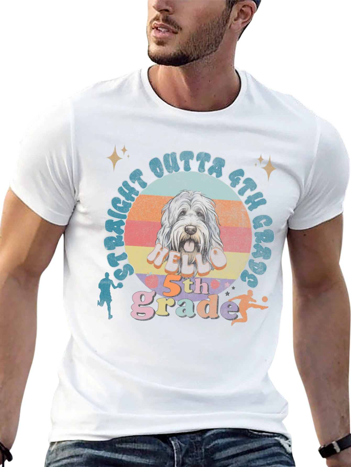 Straight Outta 6th Grade Dog T-Shirt
