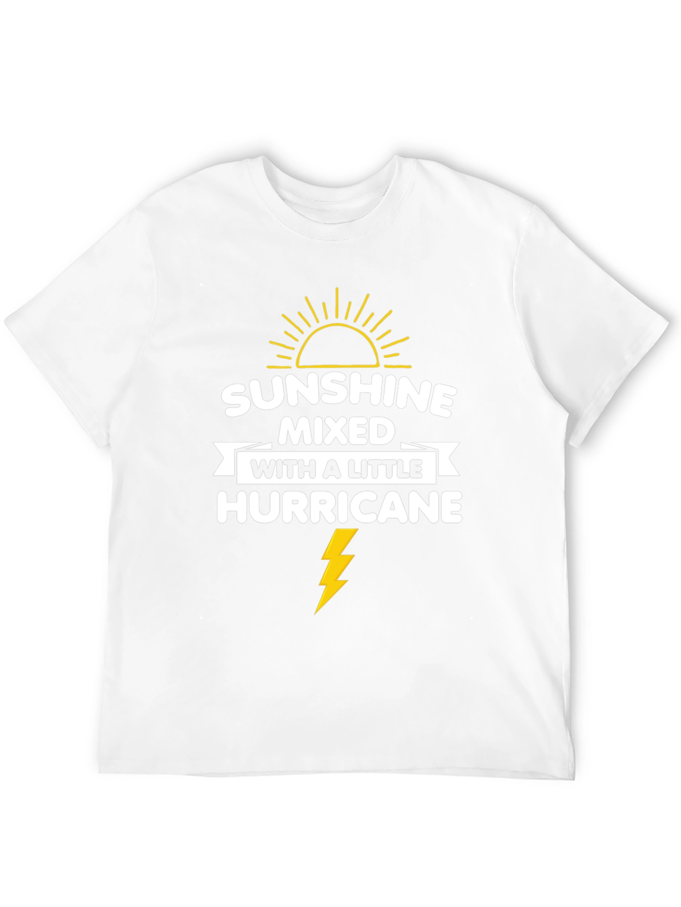 Sunshine Hurricane Graphic Tee - Mens Black T-Shirt
