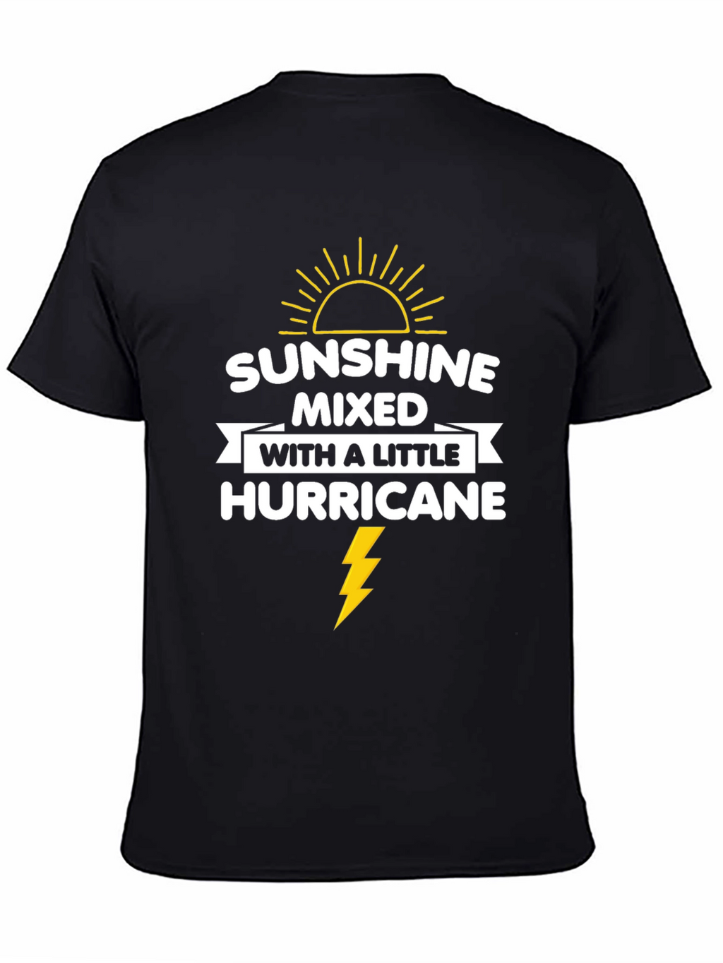 Sunshine Hurricane Graphic Tee - Mens Black T-Shirt