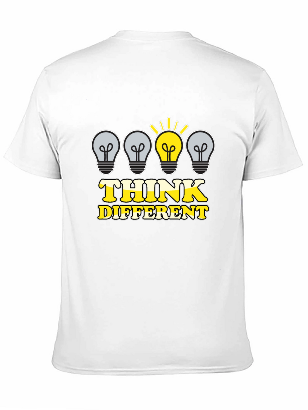 Think Different Graphic Tee - Black Cotton T-Shirt