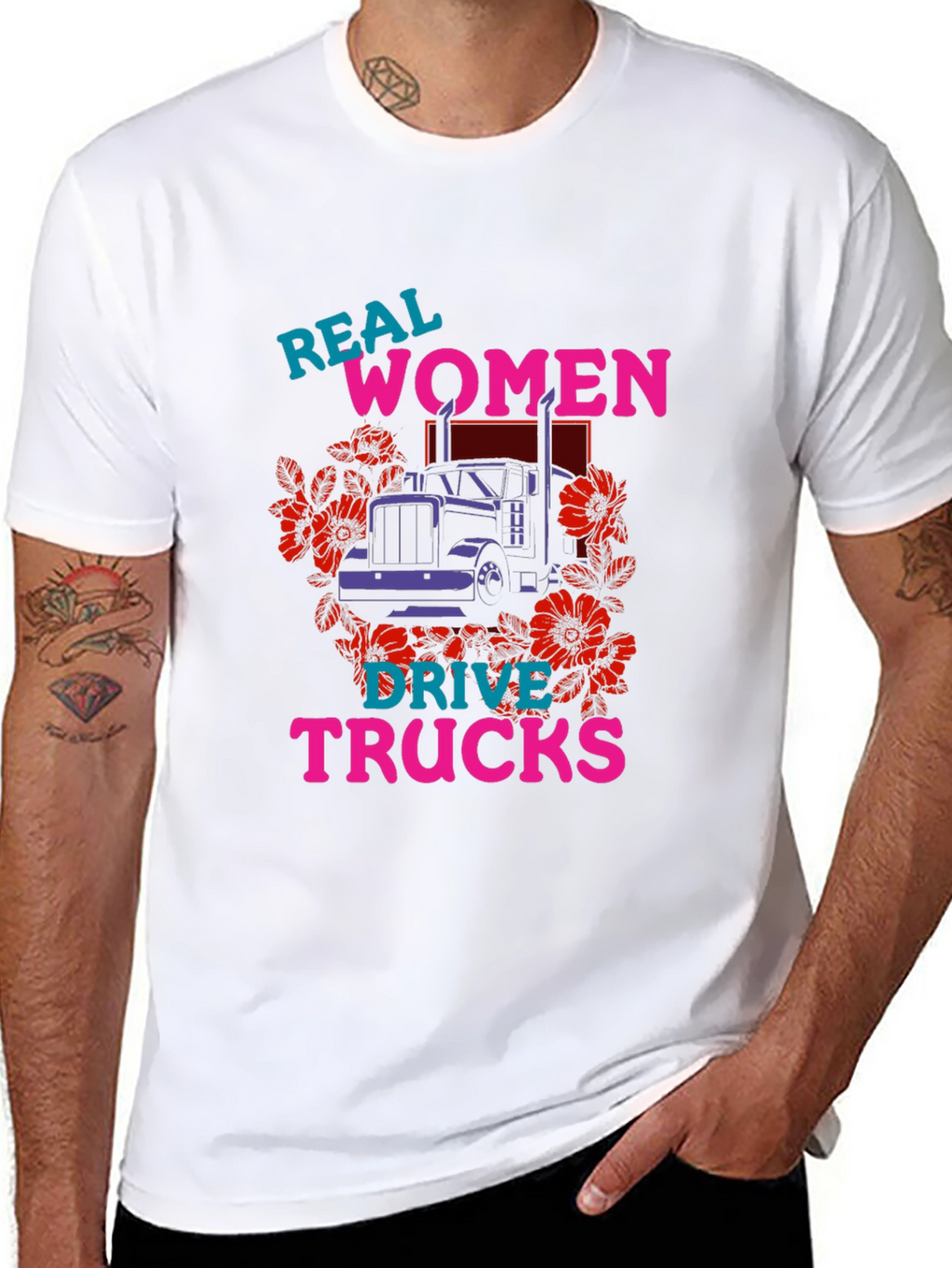 Real Women Drive Trucks Graphic T-Shirt