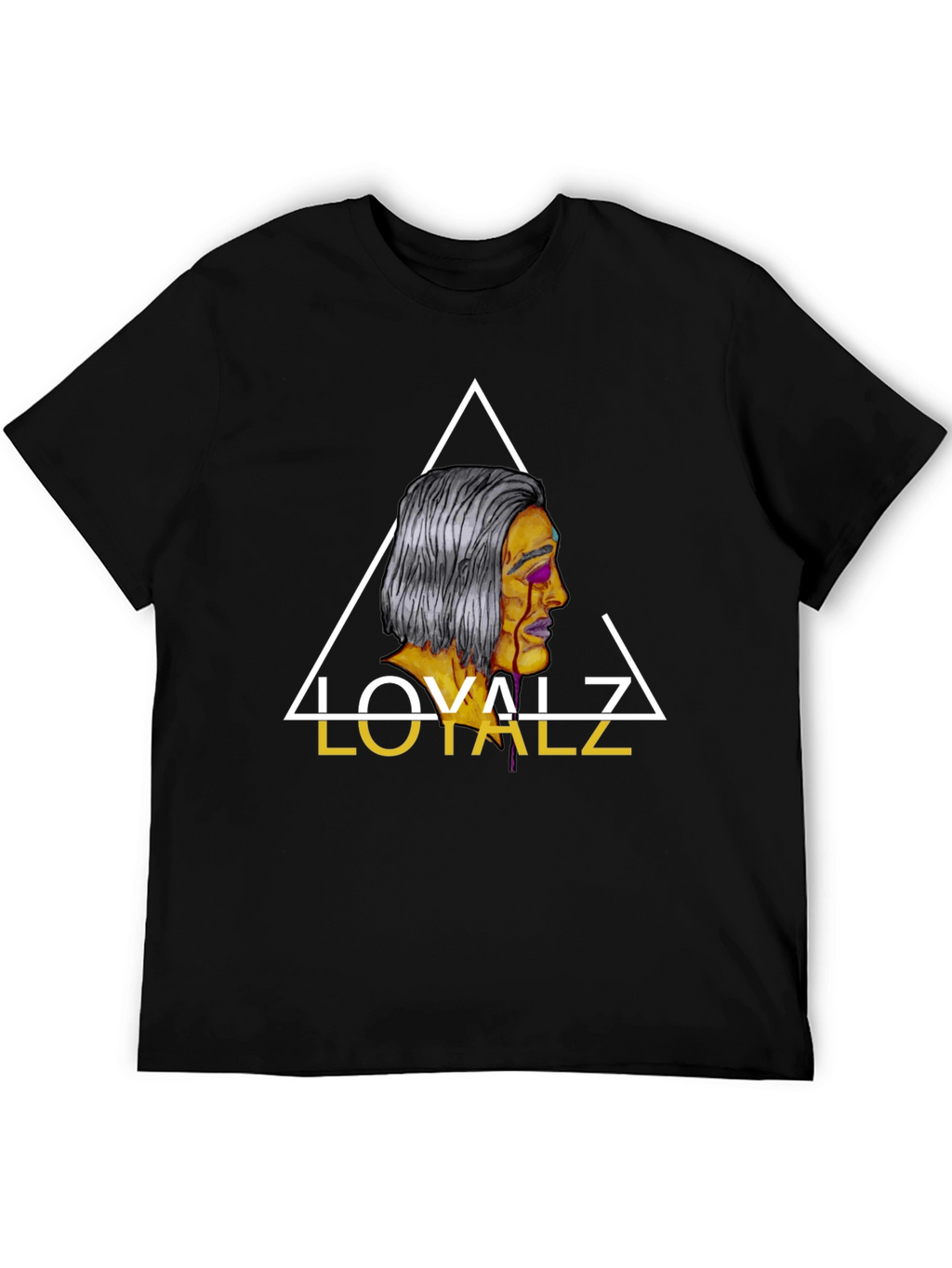 Loyalz Graphic Tee - Mens Black Cotton T-Shirt