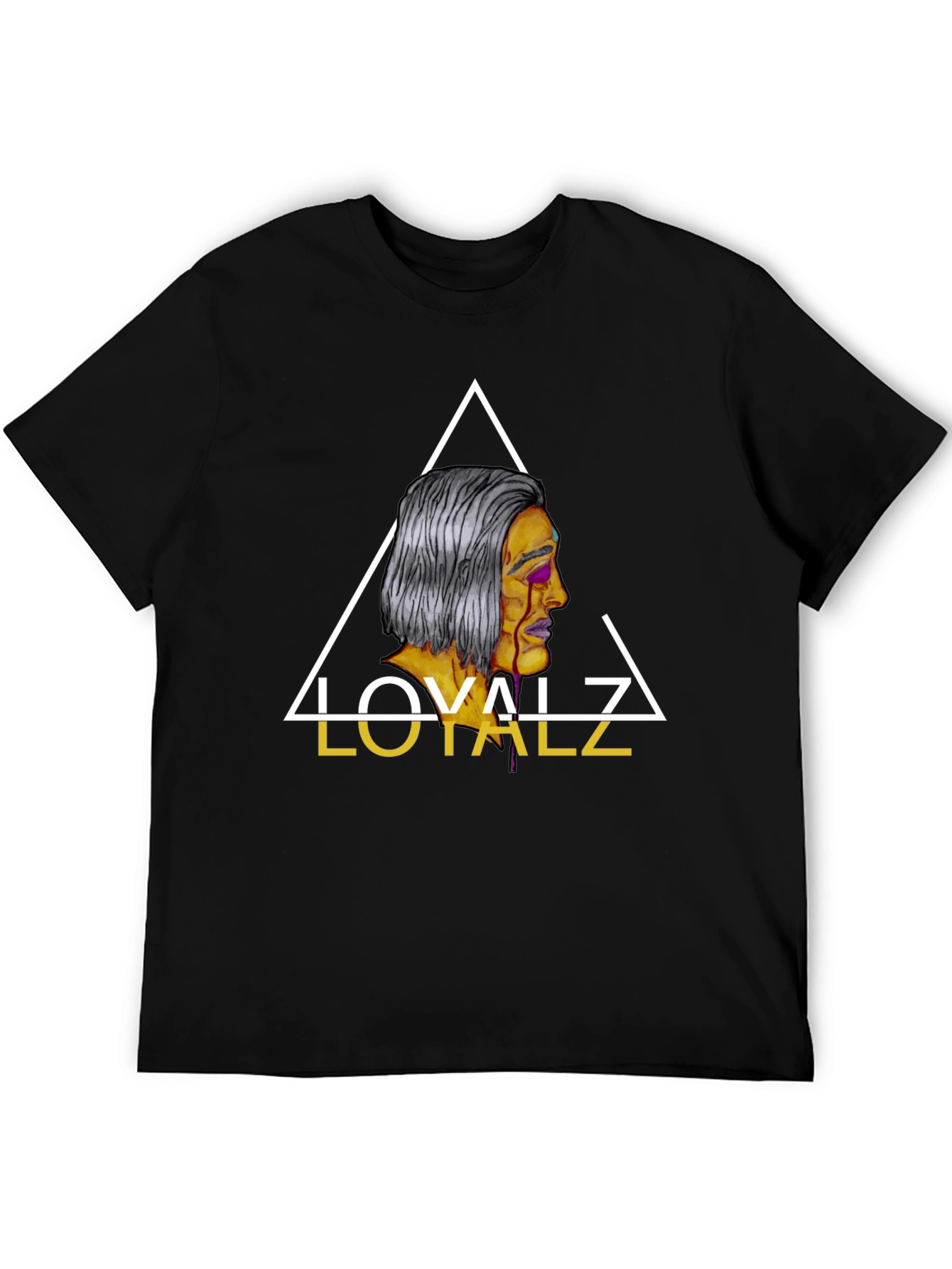 Loyalz Graphic Tee - Mens Black Cotton T-Shirt