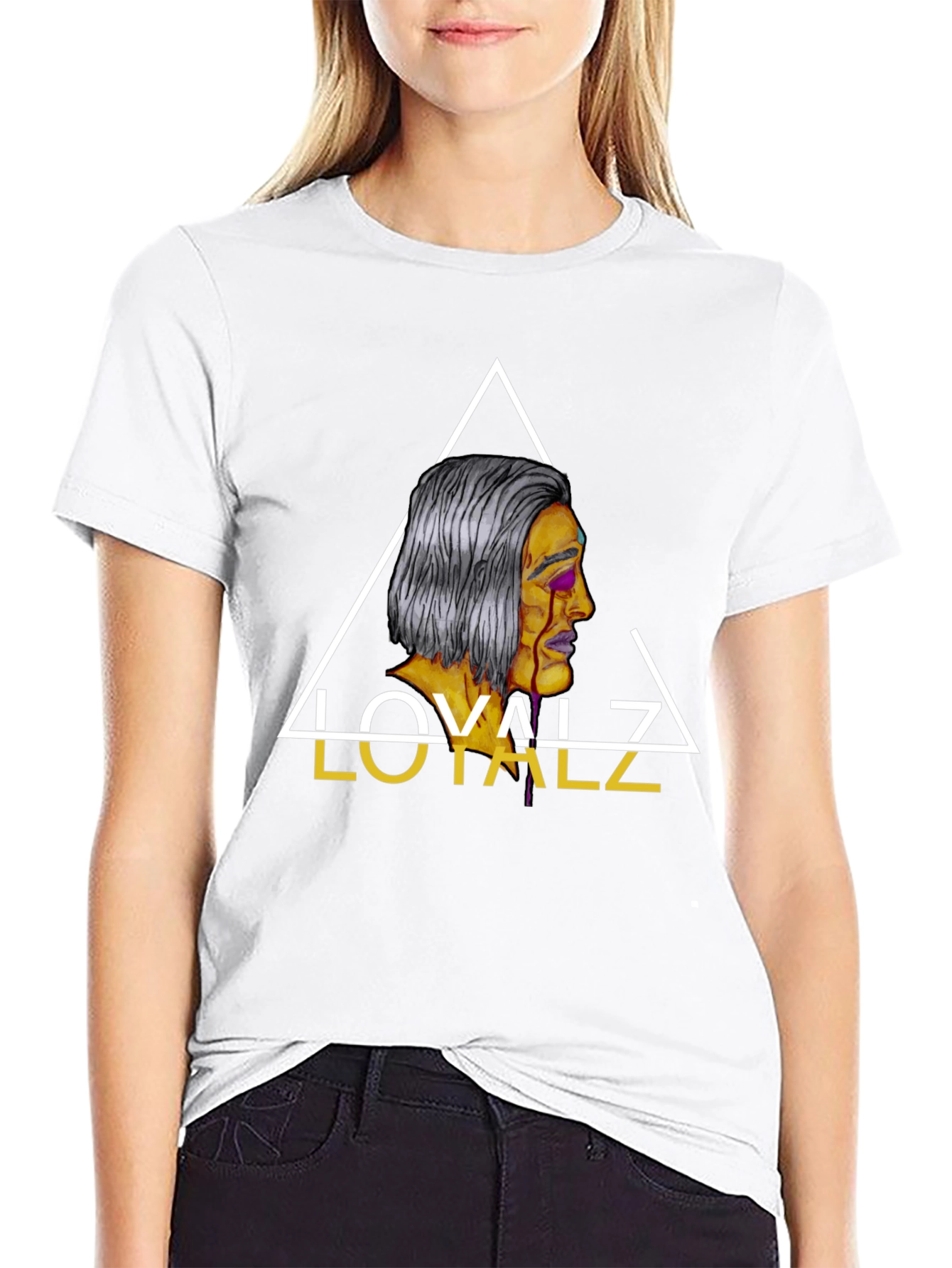 Loyalz Graphic Tee - Mens Black Cotton T-Shirt