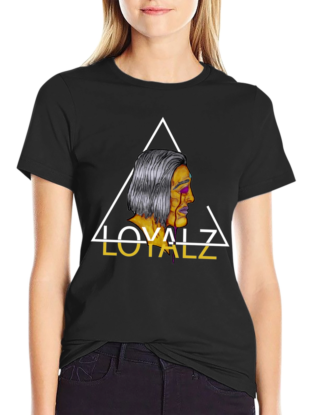 Loyalz Graphic Tee - Mens Black Cotton T-Shirt