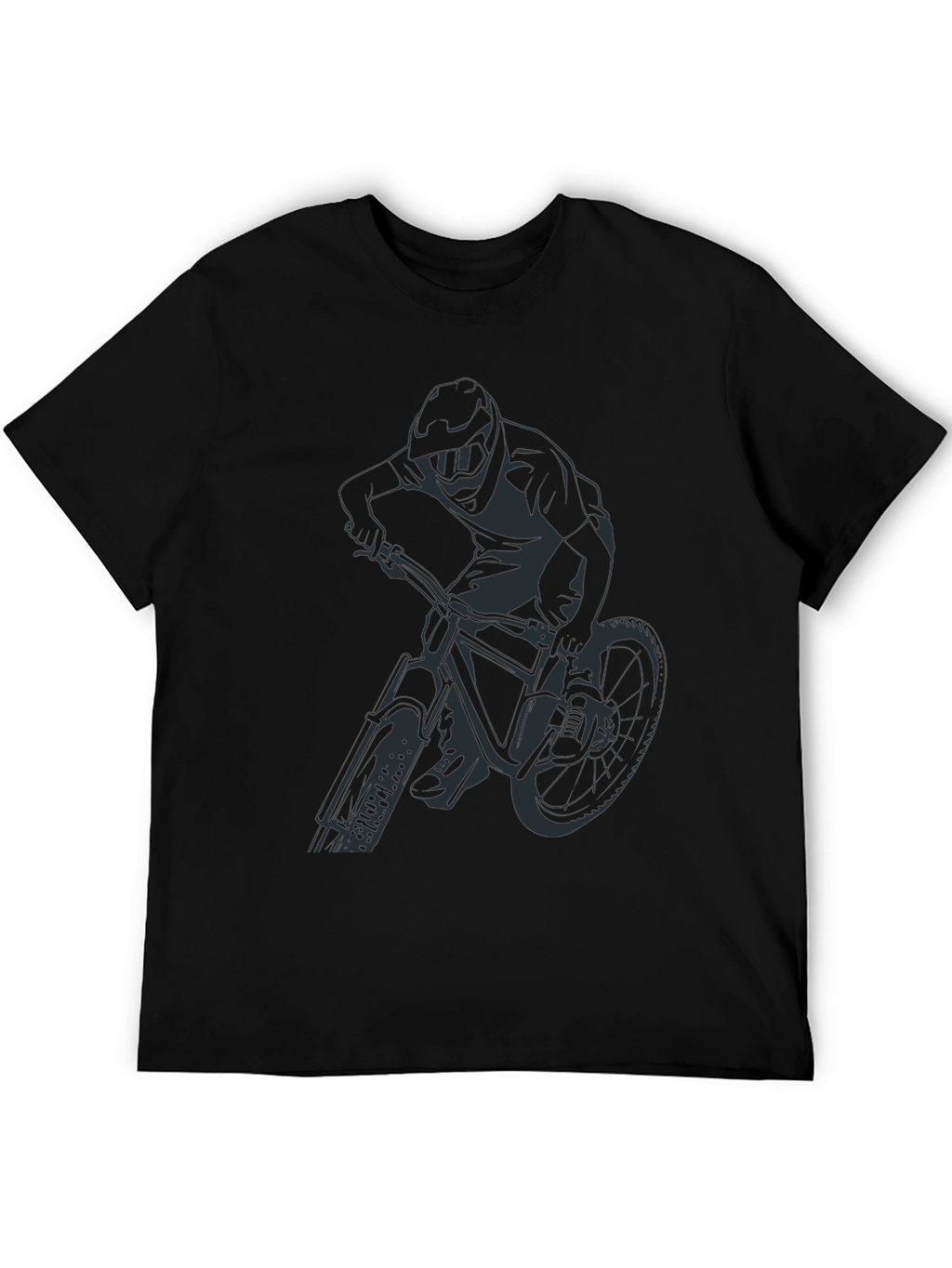 Black Mountain Biker Graphic Tee - Ride in Style!